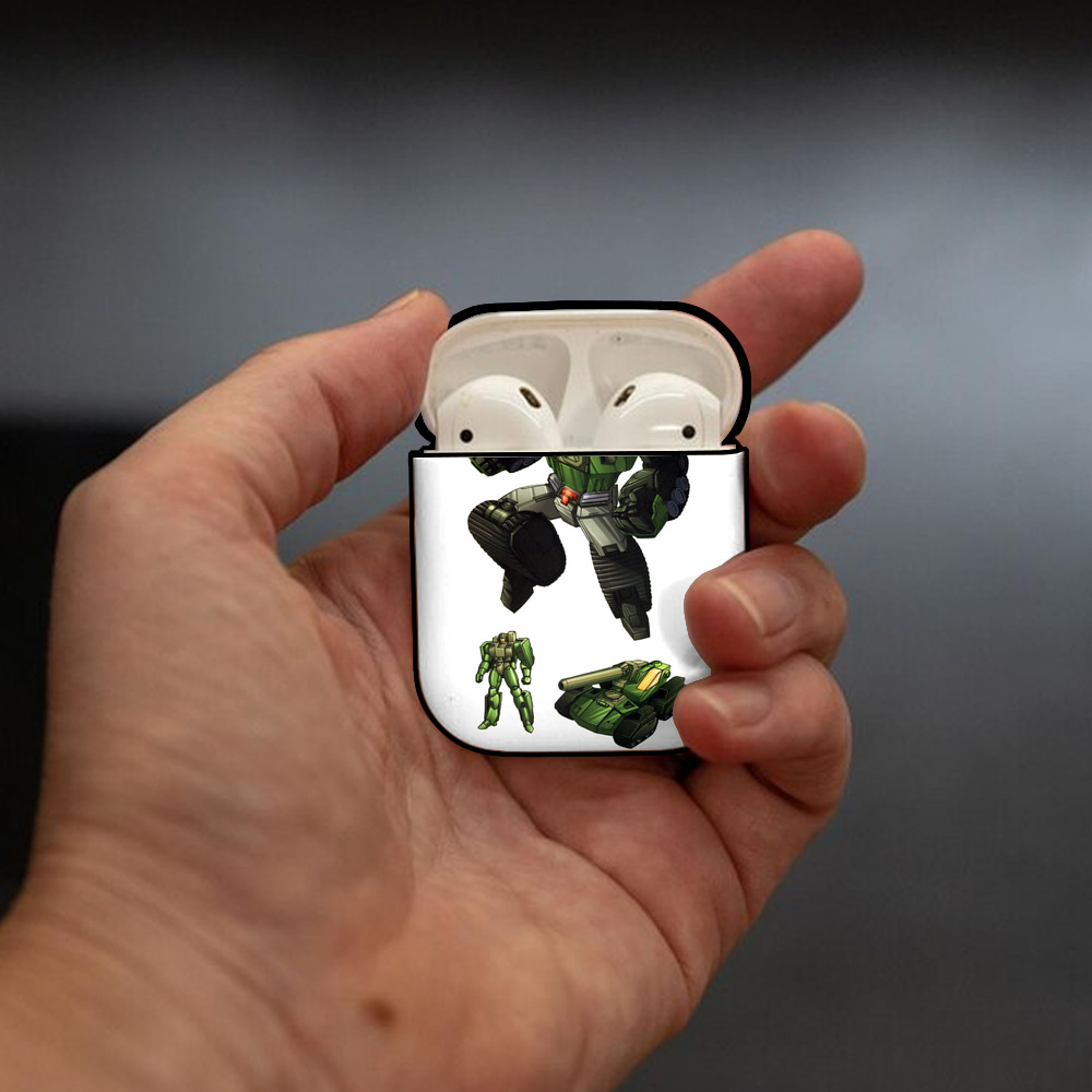  AirPods 第2世代保護ケース ハードシェル ブラック 耐衝撃・防指紋・カラビナ付き