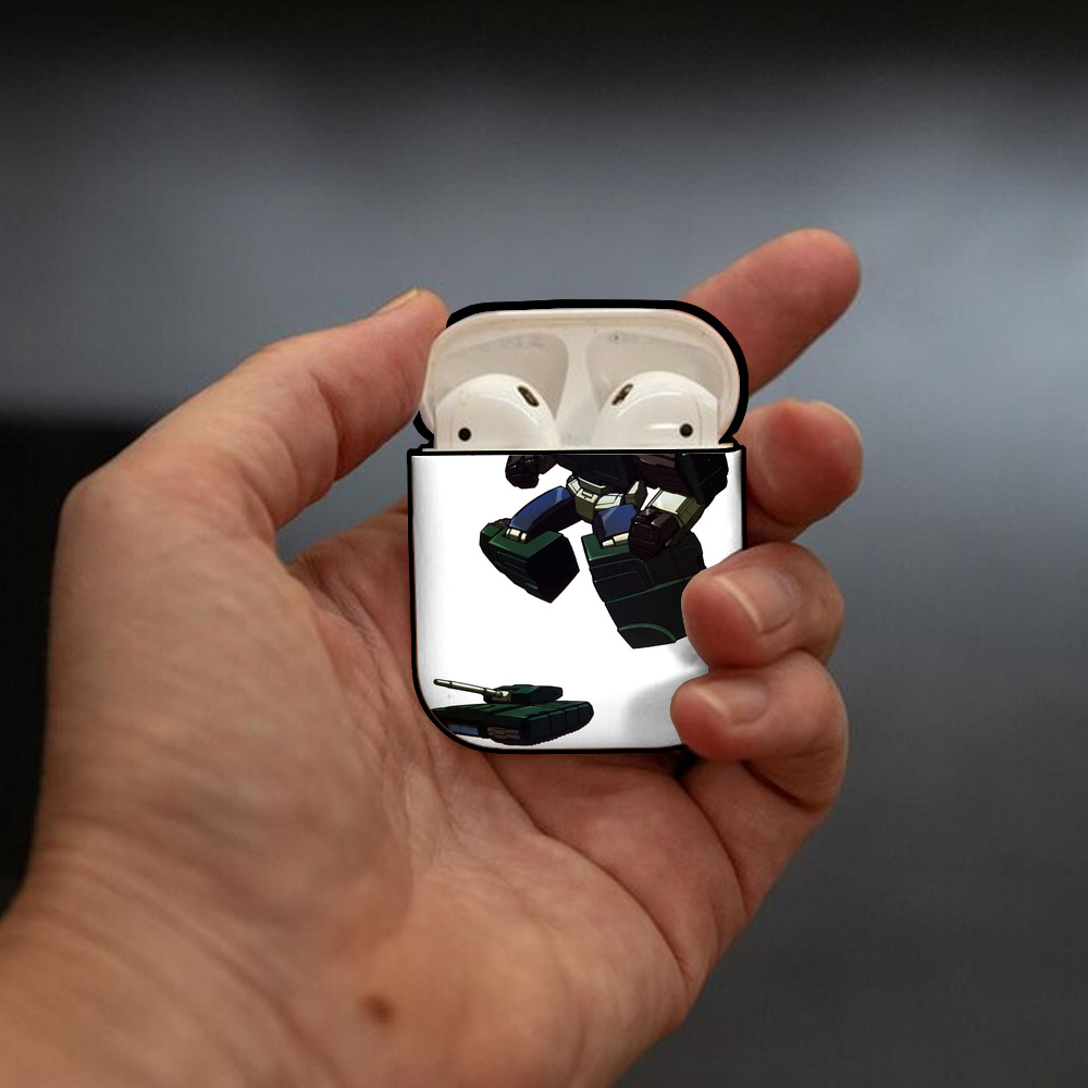  AirPods 第2世代保護ケース ハードシェル ブラック 耐衝撃・防指紋・カラビナ付き