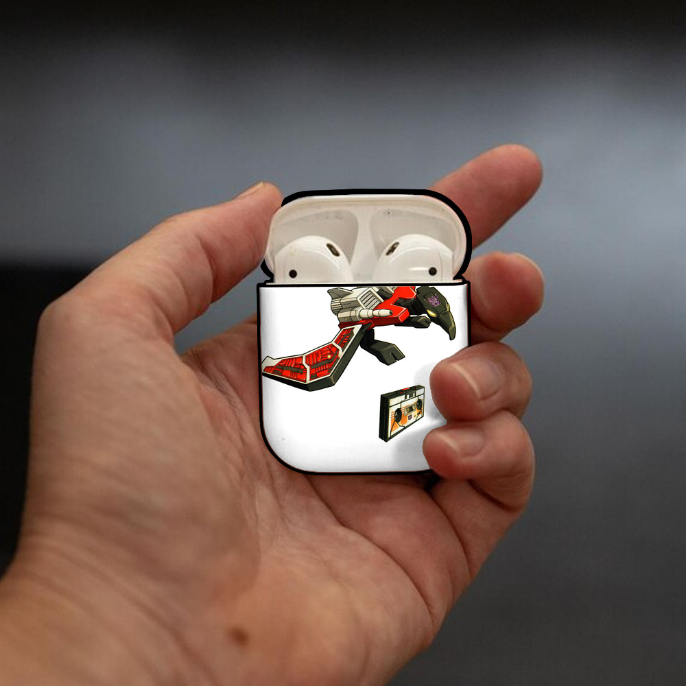  AirPods 第2世代保護ケース ハードシェル ブラック 耐衝撃・防指紋・カラビナ付き