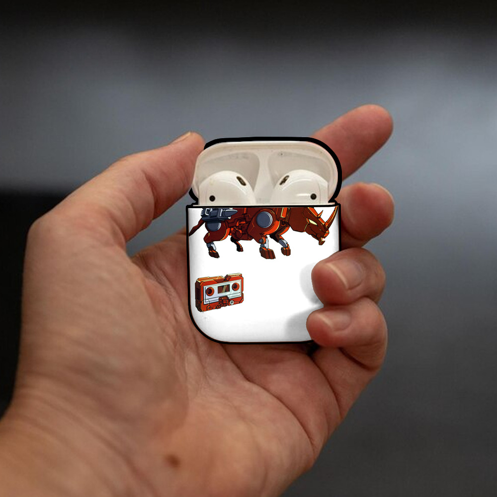  AirPods 第2世代保護ケース ハードシェル ブラック 耐衝撃・防指紋・カラビナ付き
