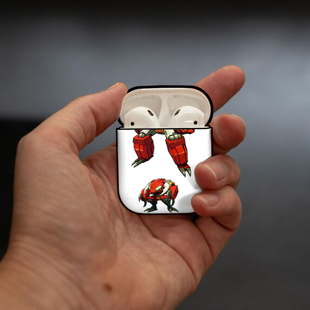  AirPods 第2世代保護ケース ハードシェル ブラック 耐衝撃・防指紋・カラビナ付き