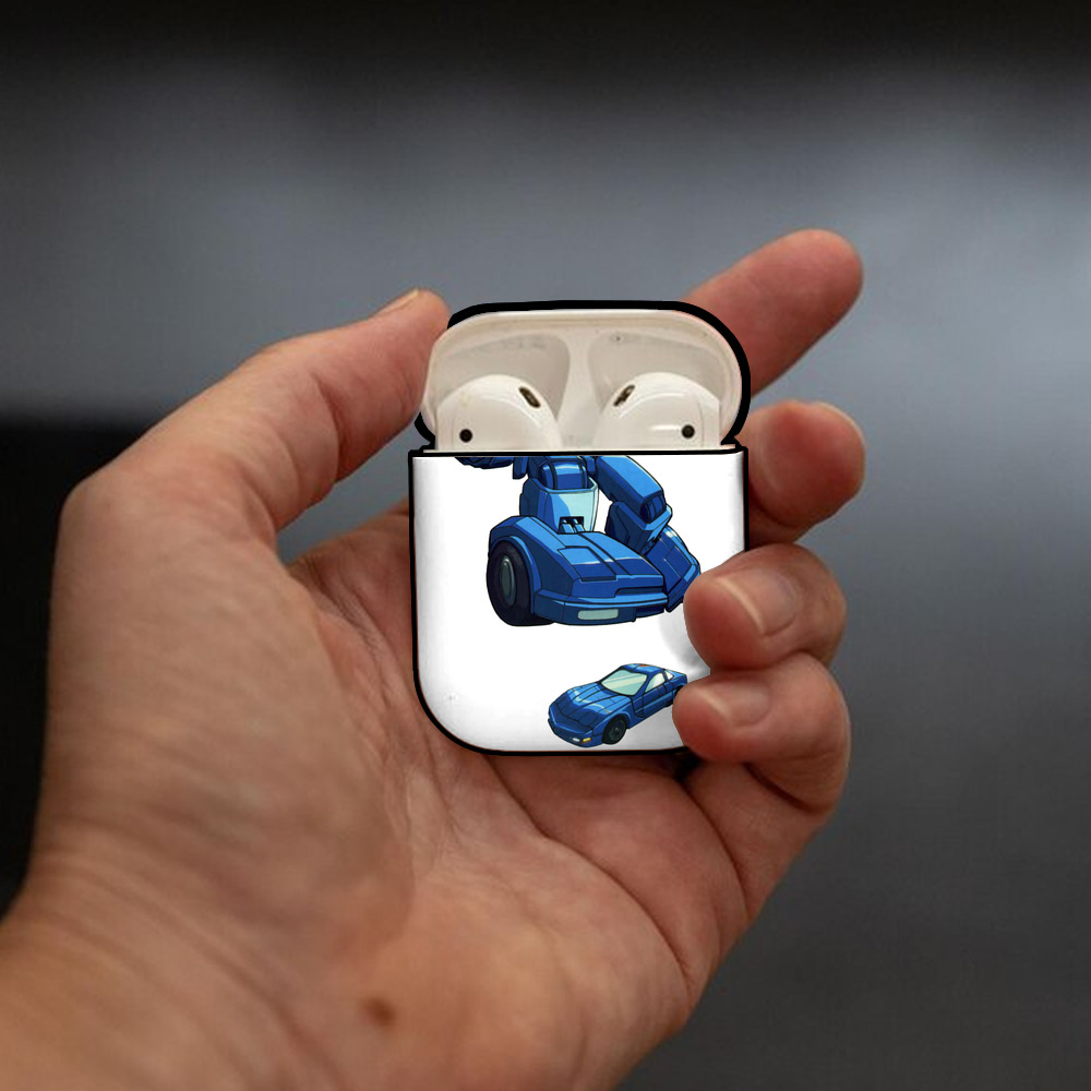  AirPods 第2世代保護ケース ハードシェル ブラック 耐衝撃・防指紋・カラビナ付き