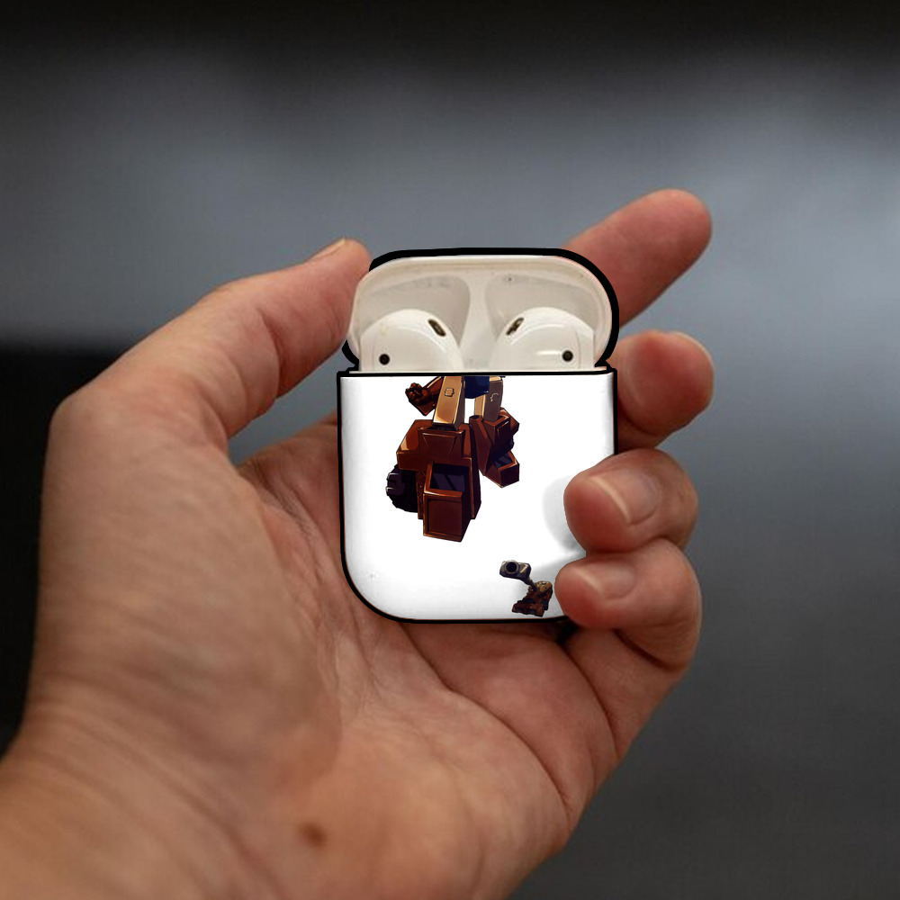  AirPods 第2世代保護ケース ハードシェル ブラック 耐衝撃・防指紋・カラビナ付き
