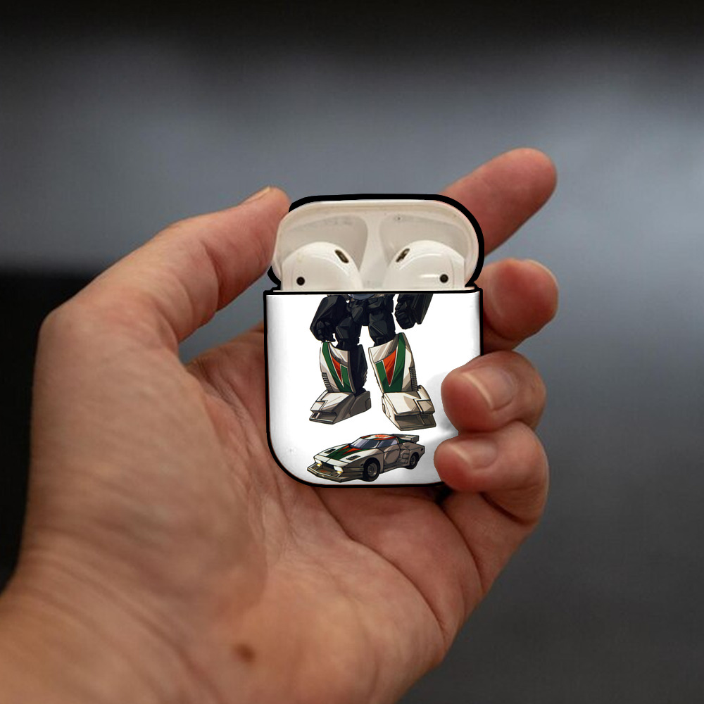  AirPods 第2世代保護ケース ハードシェル ブラック 耐衝撃・防指紋・カラビナ付き