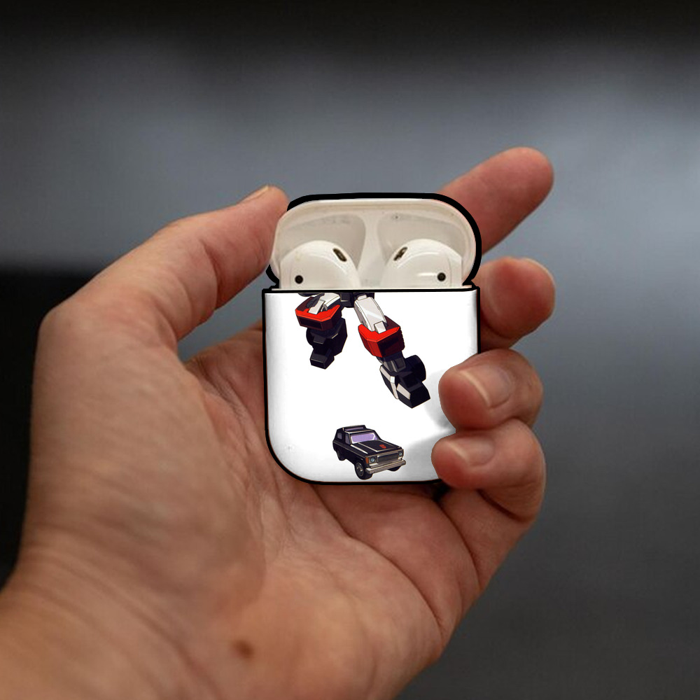  AirPods 第2世代保護ケース ハードシェル ブラック 耐衝撃・防指紋・カラビナ付き
