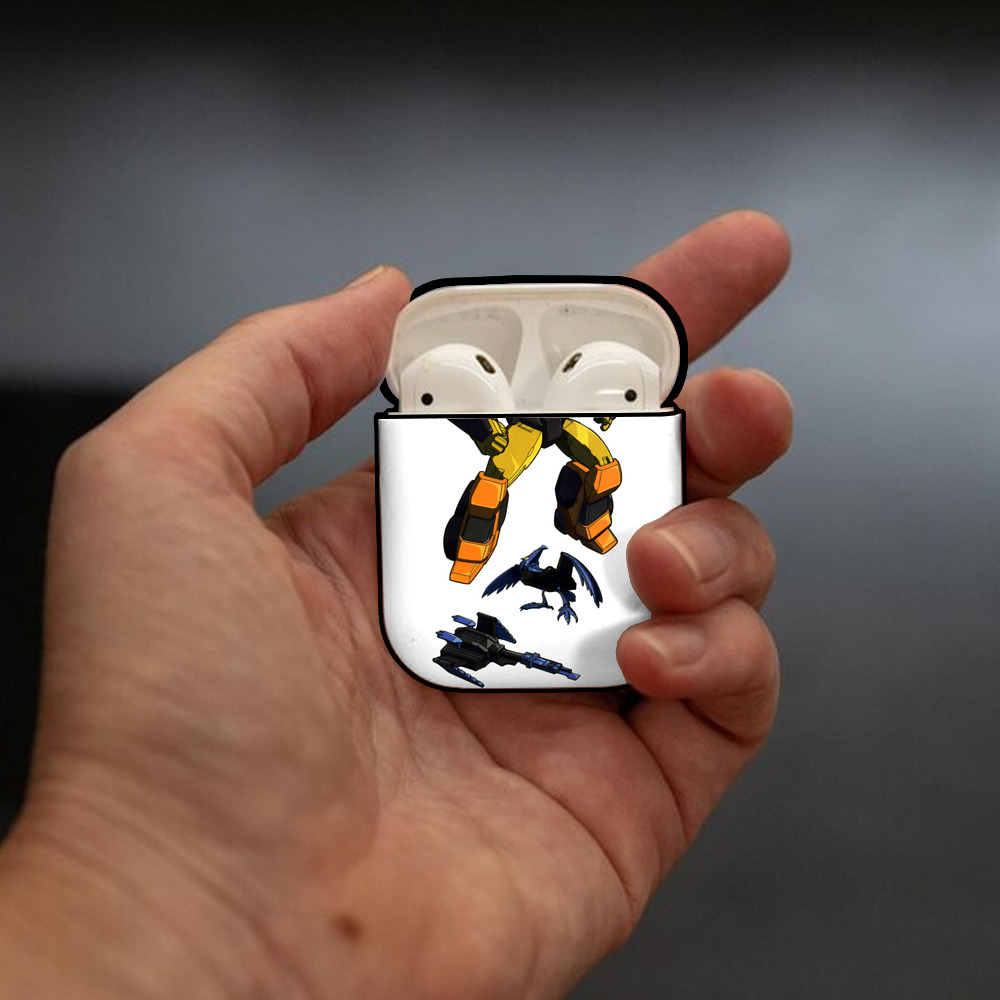  AirPods 第2世代保護ケース ハードシェル ブラック 耐衝撃・防指紋・カラビナ付き