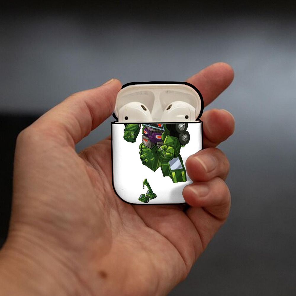  AirPods 第2世代保護ケース ハードシェル ブラック 耐衝撃・防指紋・カラビナ付き