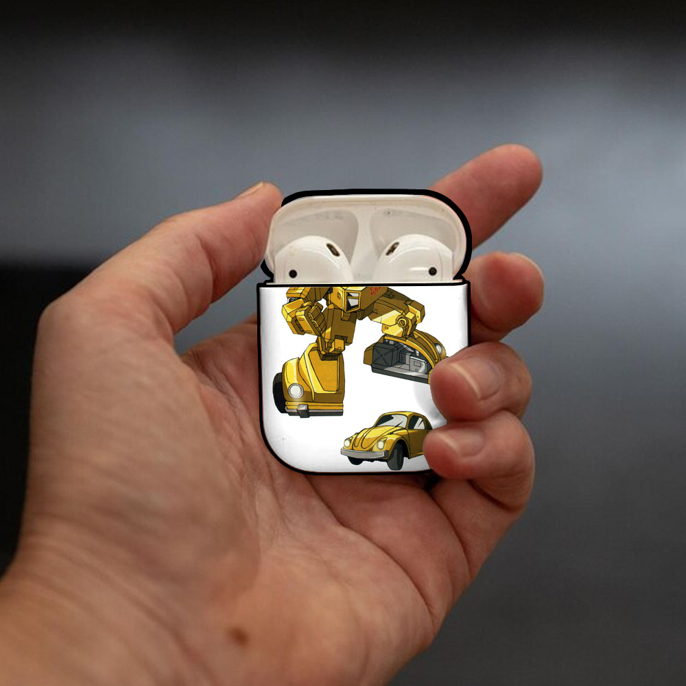  AirPods 第2世代保護ケース ハードシェル ブラック 耐衝撃・防指紋・カラビナ付き