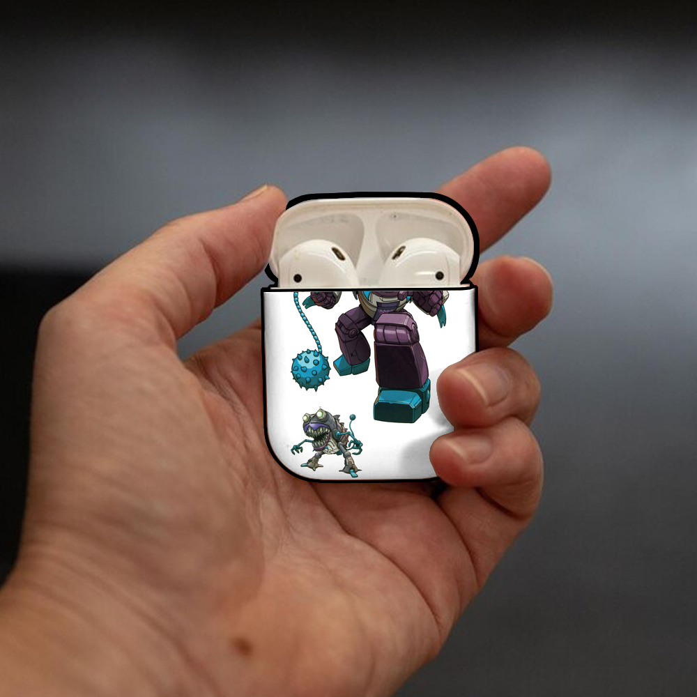 AirPods 第2世代保護ケース ハードシェル ブラック 耐衝撃・防指紋・カラビナ付き