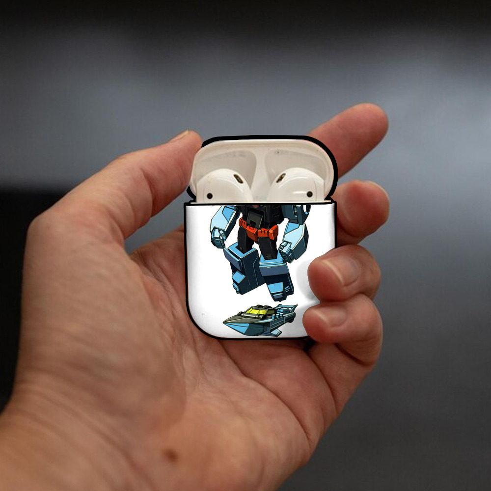  AirPods 第2世代保護ケース ハードシェル ブラック 耐衝撃・防指紋・カラビナ付き