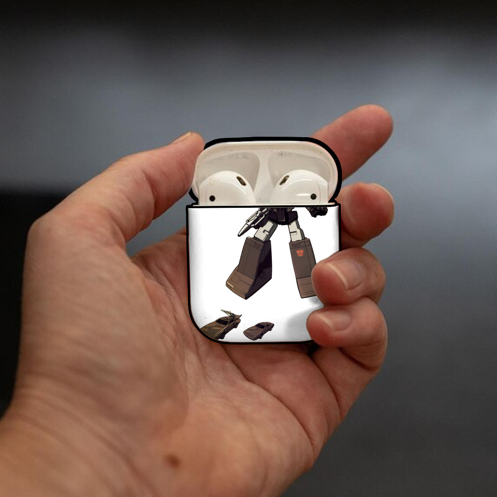  AirPods 第2世代保護ケース ハードシェル ブラック 耐衝撃・防指紋・カラビナ付き