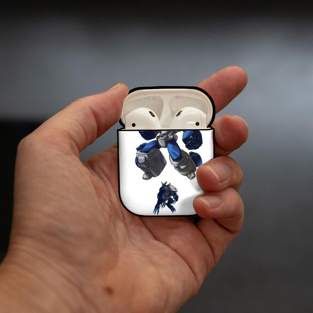  AirPods 第2世代保護ケース ハードシェル ブラック 耐衝撃・防指紋・カラビナ付き