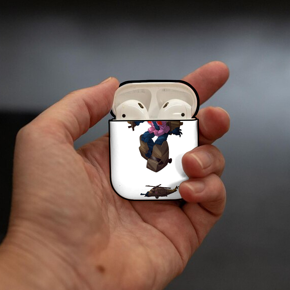  AirPods 第2世代保護ケース ハードシェル ブラック 耐衝撃・防指紋・カラビナ付き