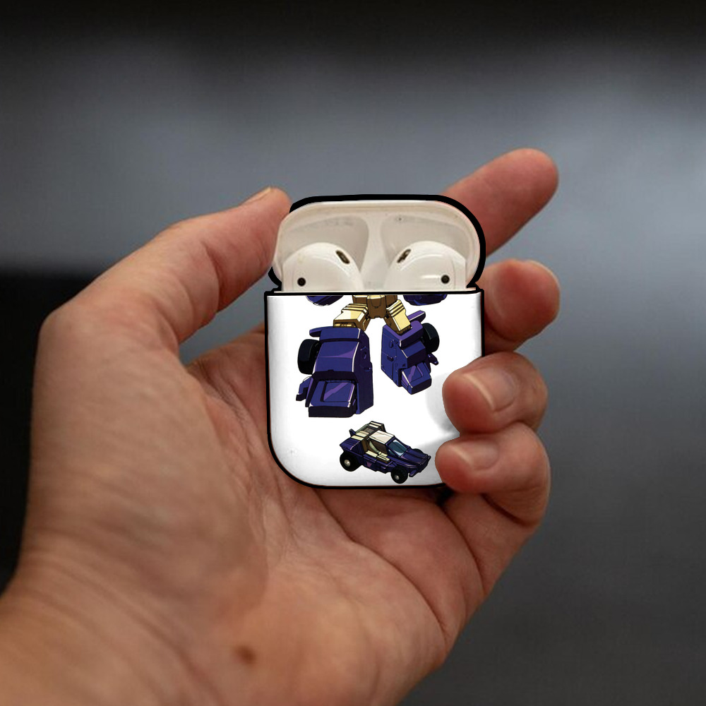  AirPods 第2世代保護ケース ハードシェル ブラック 耐衝撃・防指紋・カラビナ付き