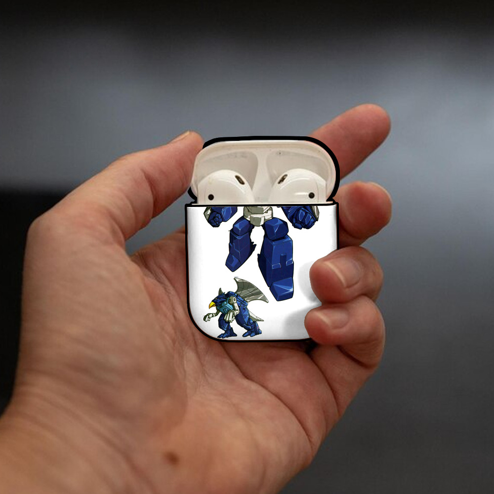  AirPods 第2世代保護ケース ハードシェル ブラック 耐衝撃・防指紋・カラビナ付き