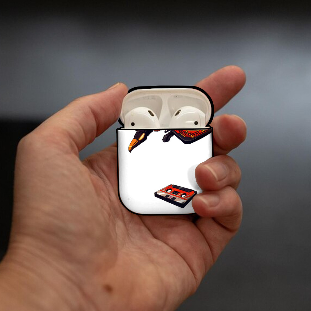  AirPods 第2世代保護ケース ハードシェル ブラック 耐衝撃・防指紋・カラビナ付き