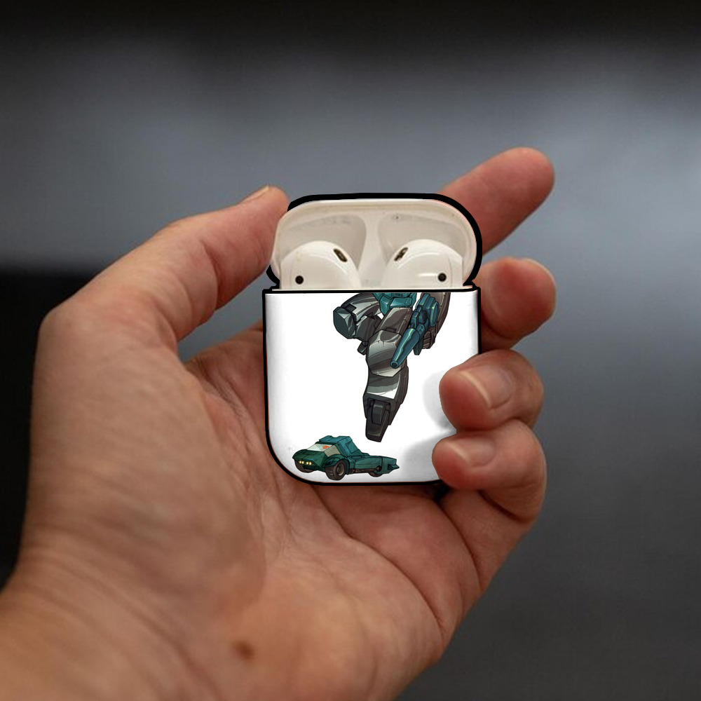  AirPods 第2世代保護ケース ハードシェル ブラック 耐衝撃・防指紋・カラビナ付き
