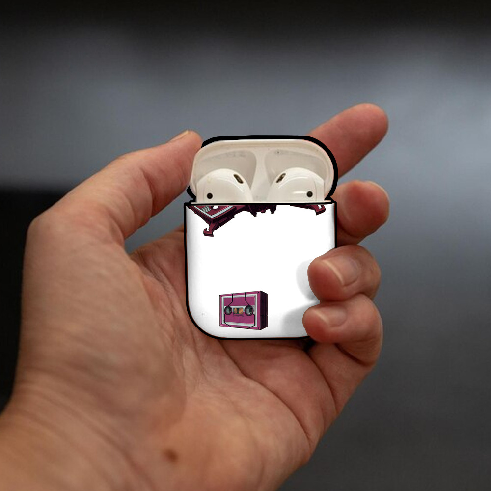  AirPods 第2世代保護ケース ハードシェル ブラック 耐衝撃・防指紋・カラビナ付き