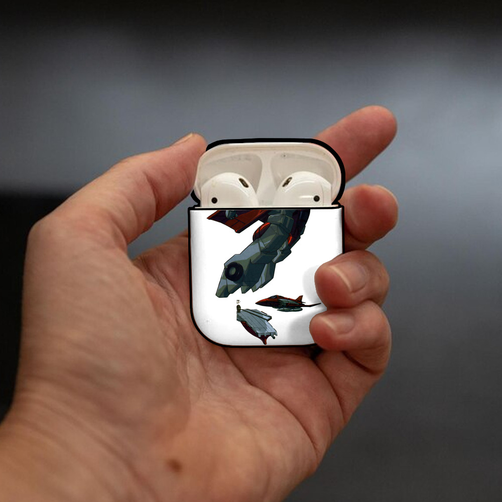  AirPods 第2世代保護ケース ハードシェル ブラック 耐衝撃・防指紋・カラビナ付き