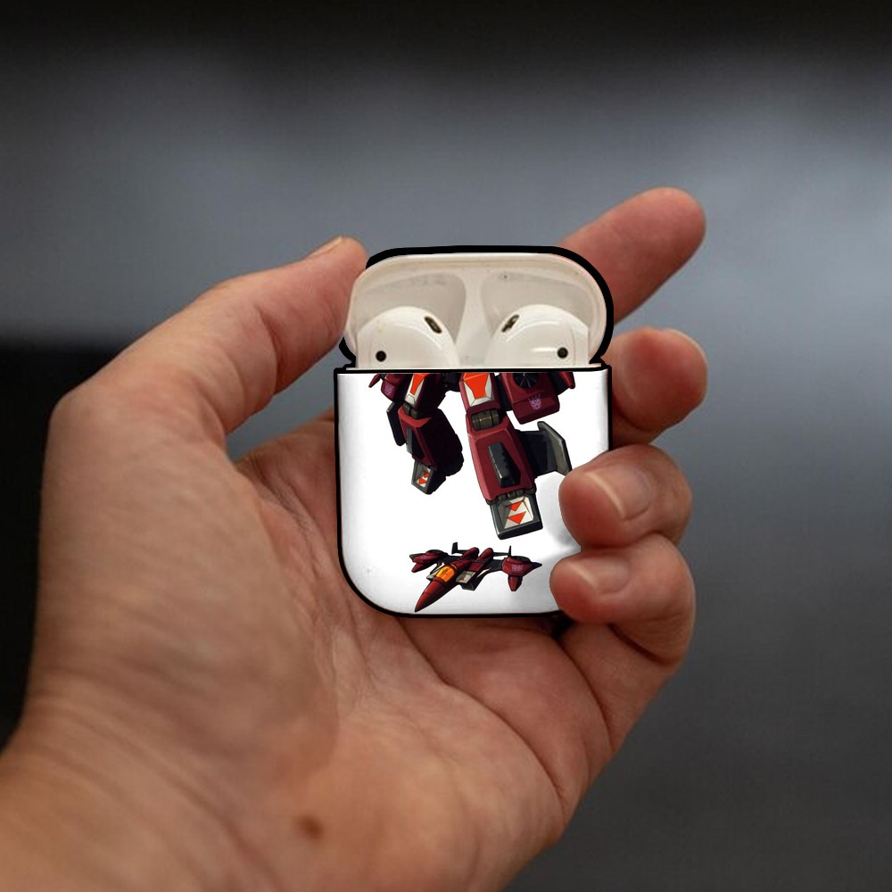  AirPods 第2世代保護ケース ハードシェル ブラック 耐衝撃・防指紋・カラビナ付き