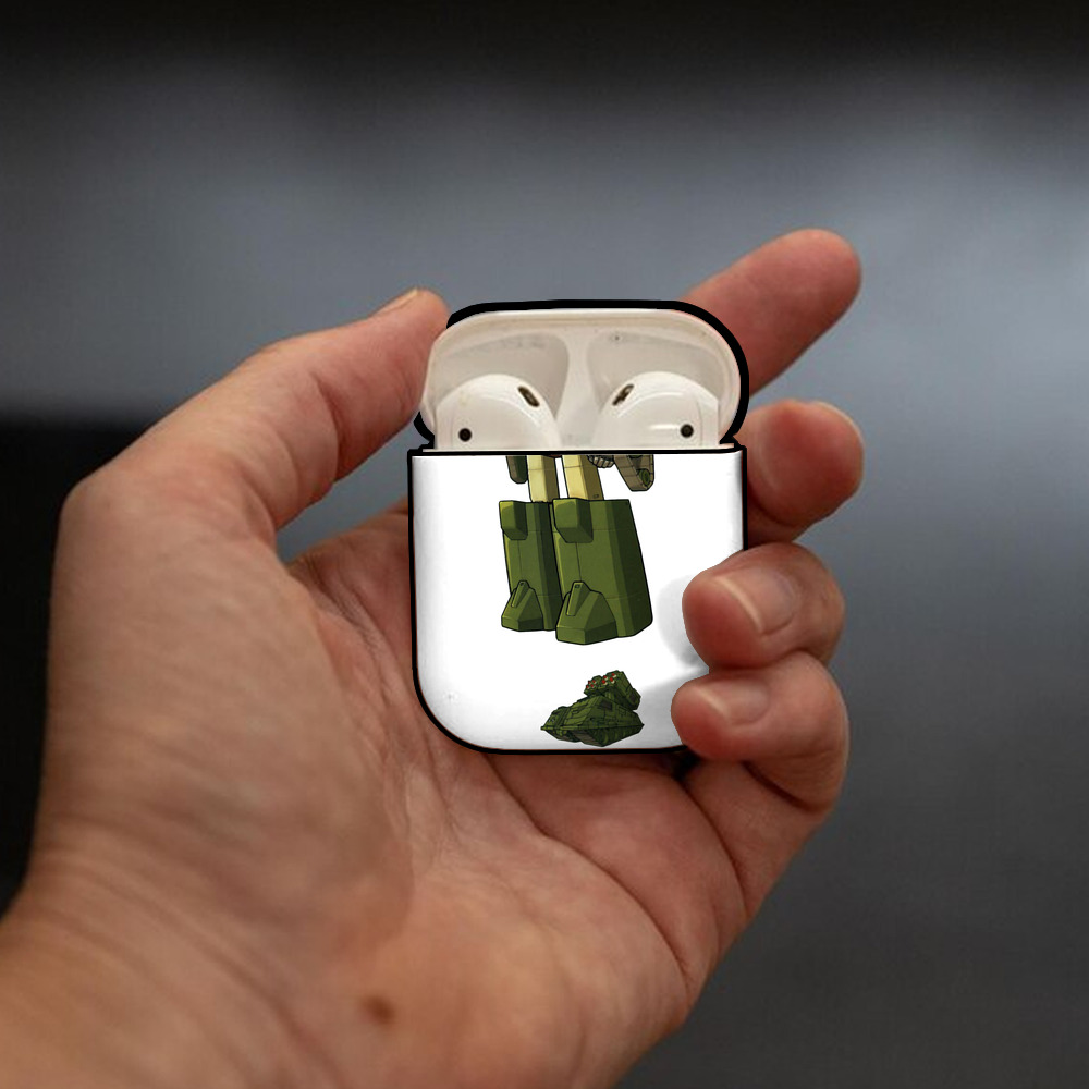  AirPods 第2世代保護ケース ハードシェル ブラック 耐衝撃・防指紋・カラビナ付き