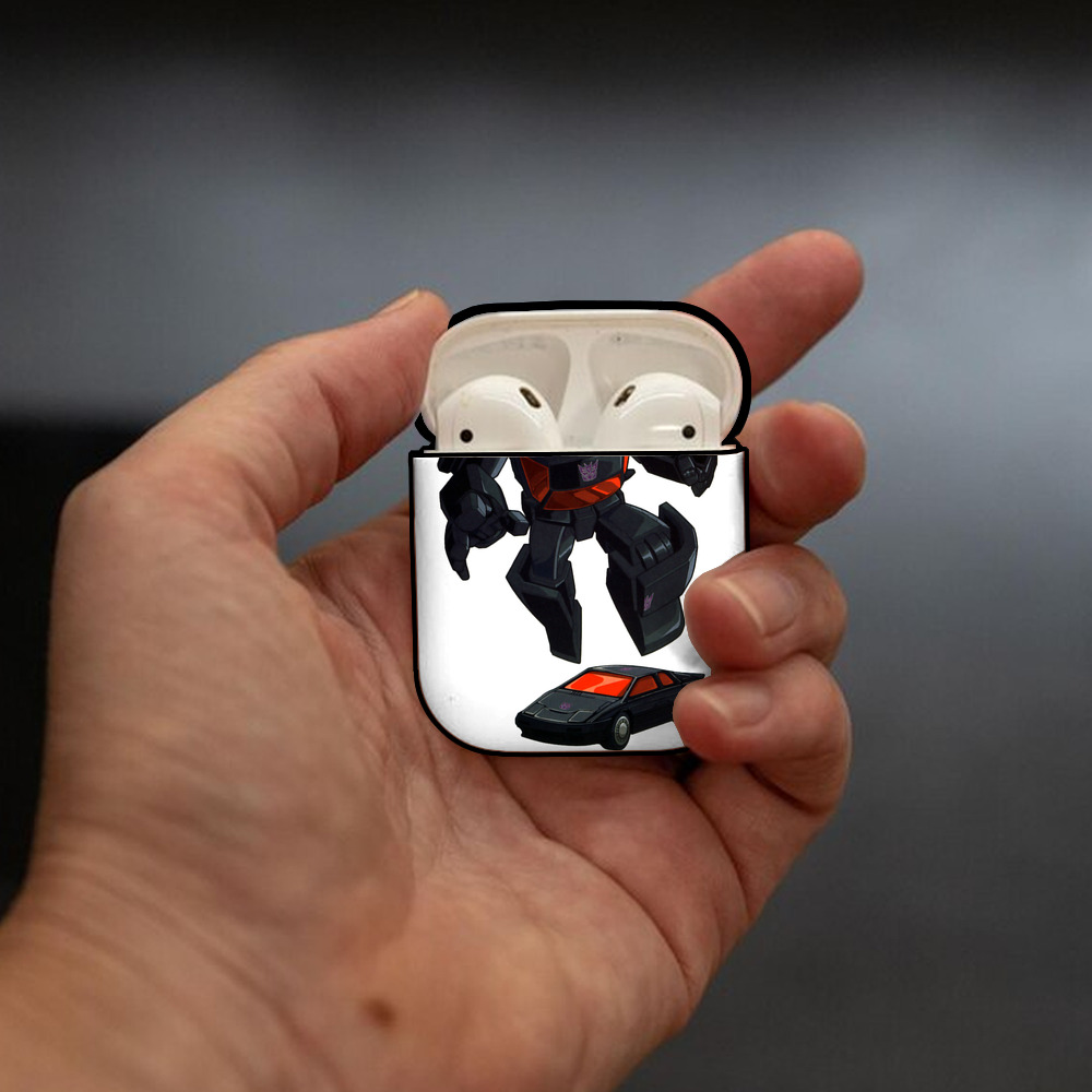  AirPods 第2世代保護ケース ハードシェル ブラック 耐衝撃・防指紋・カラビナ付き