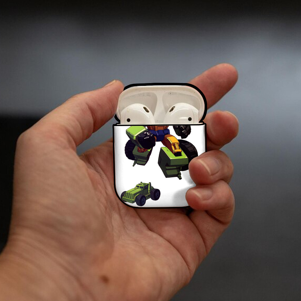  AirPods 第2世代保護ケース ハードシェル ブラック 耐衝撃・防指紋・カラビナ付き