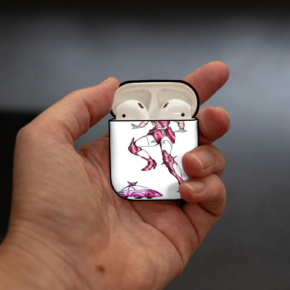  AirPods 第2世代保護ケース ハードシェル ブラック 耐衝撃・防指紋・カラビナ付き