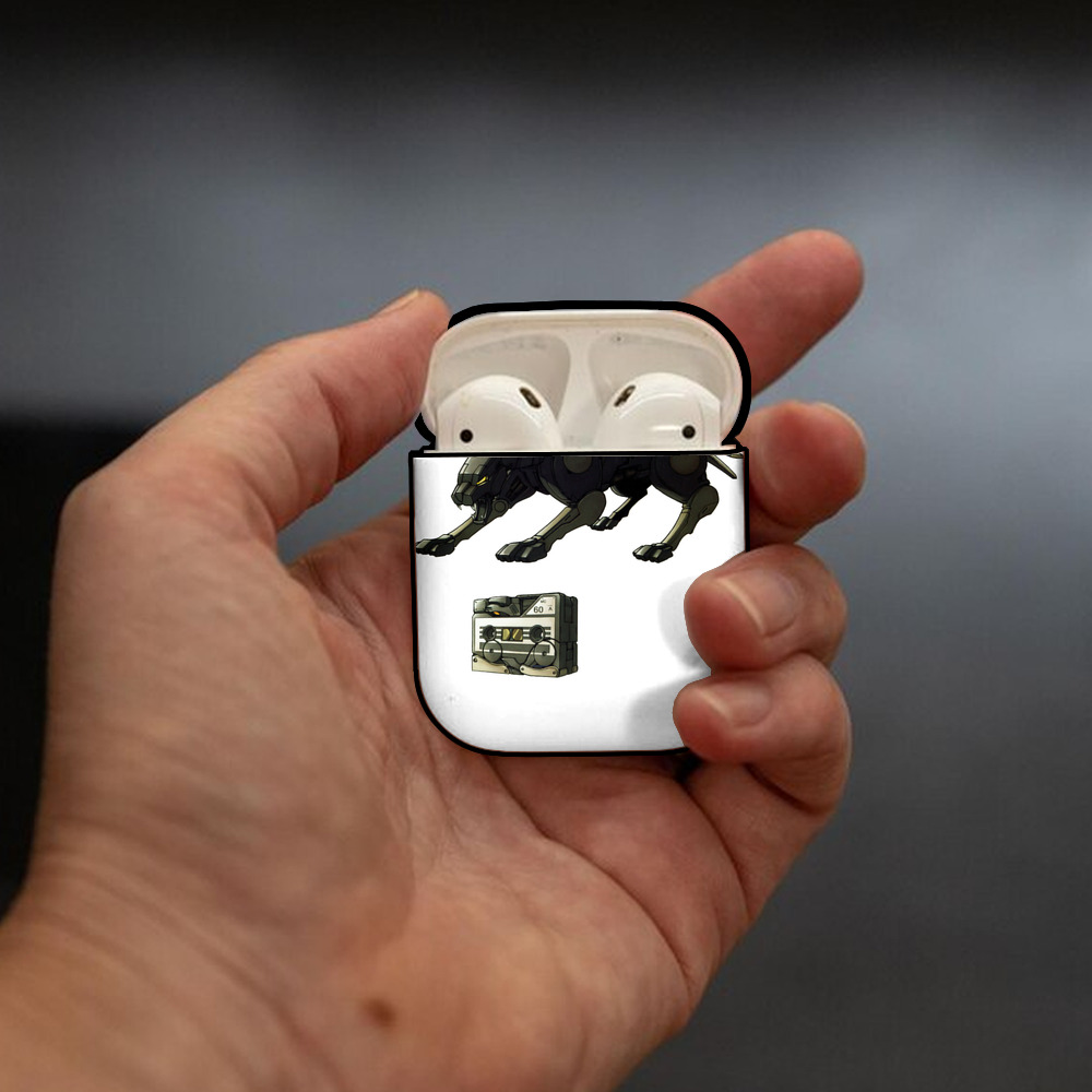  AirPods 第2世代保護ケース ハードシェル ブラック 耐衝撃・防指紋・カラビナ付き