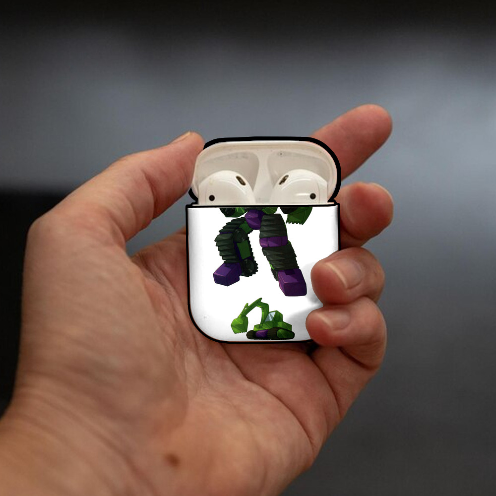  AirPods 第2世代保護ケース ハードシェル ブラック 耐衝撃・防指紋・カラビナ付き