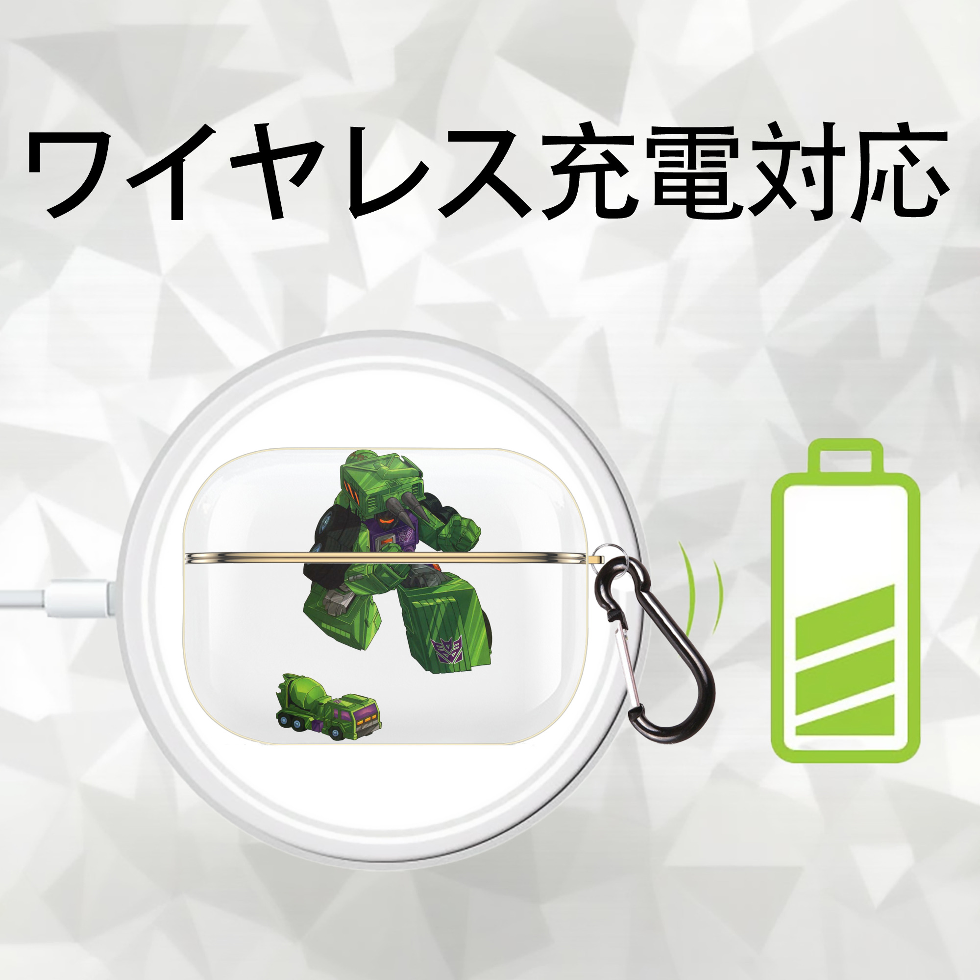  【AirPods Pro用】ハードシェル保護ケース｜耐衝撃・防指紋・カラビナ付き商品仕様