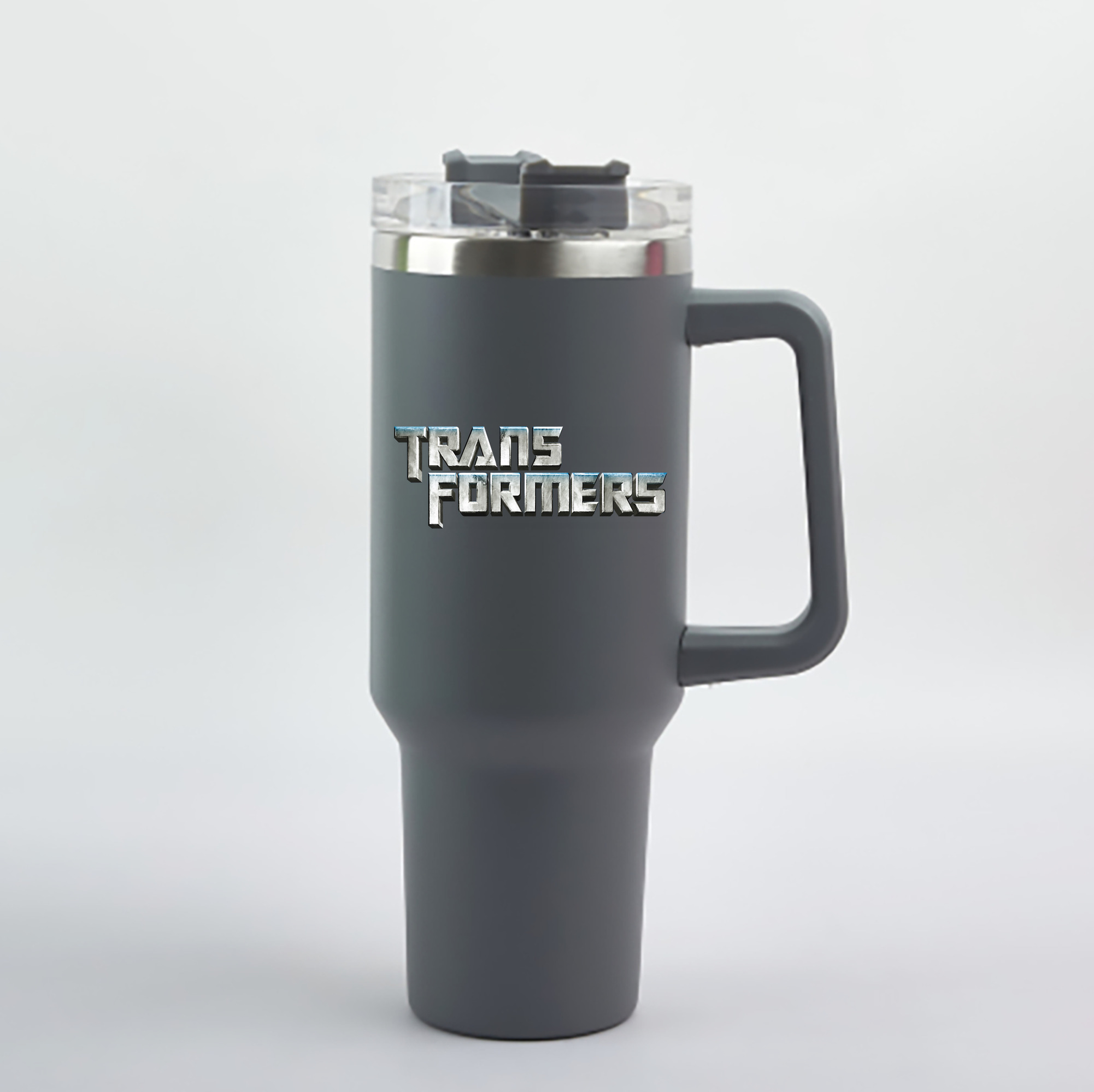 （画像用） Transformers トランスフォーマー 1200mL車用タンブラー - クリスタルステッカー（プラスチックストロー付き）