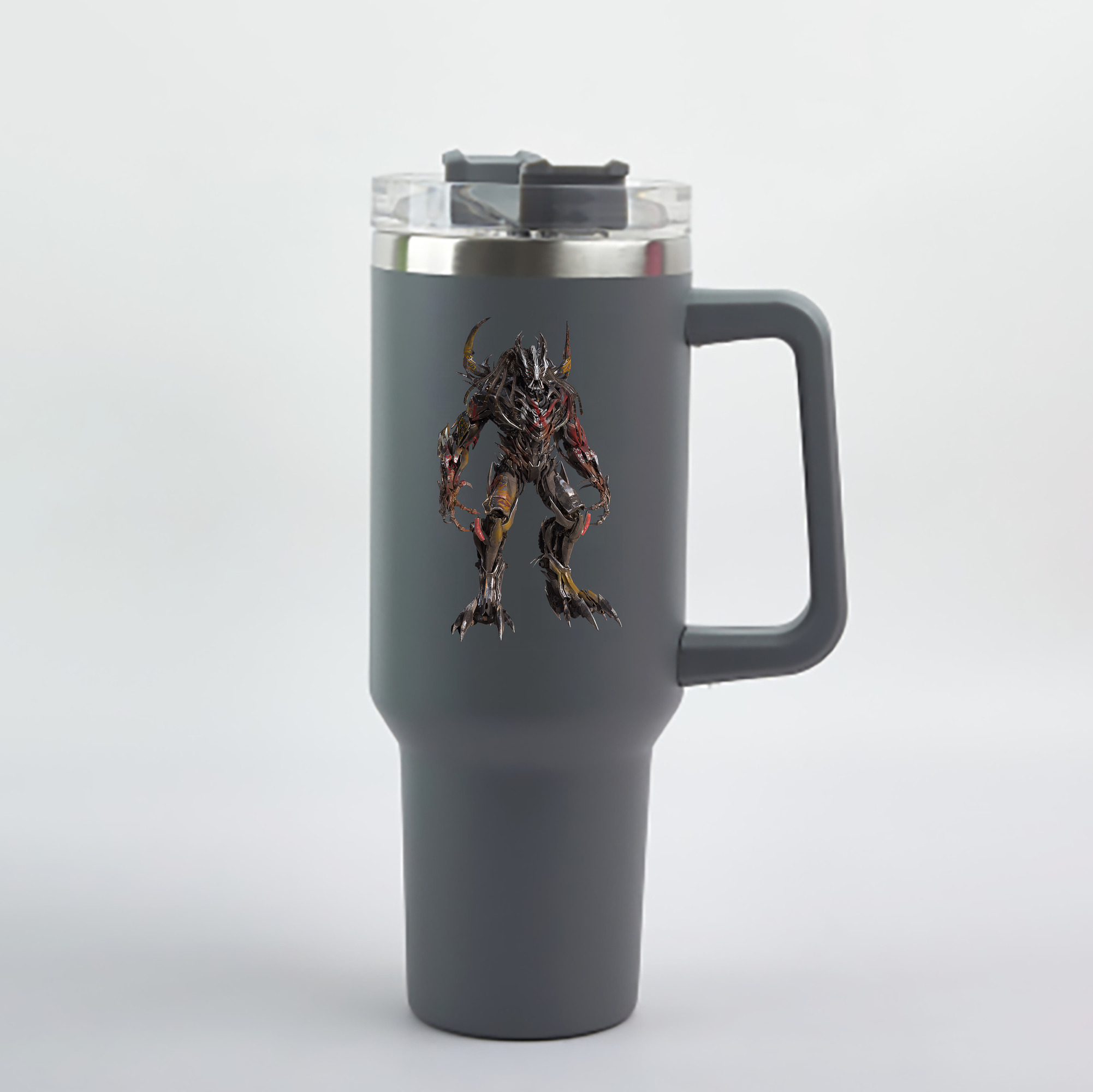 （画像用） Transformers トランスフォーマー 1200mL車用タンブラー - クリスタルステッカー（プラスチックストロー付き）