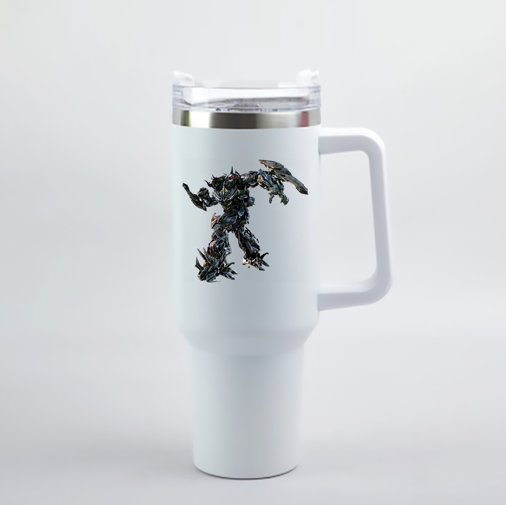 （画像用） Transformers トランスフォーマー 1200mL車用タンブラー - クリスタルステッカー（プラスチックストロー付き）