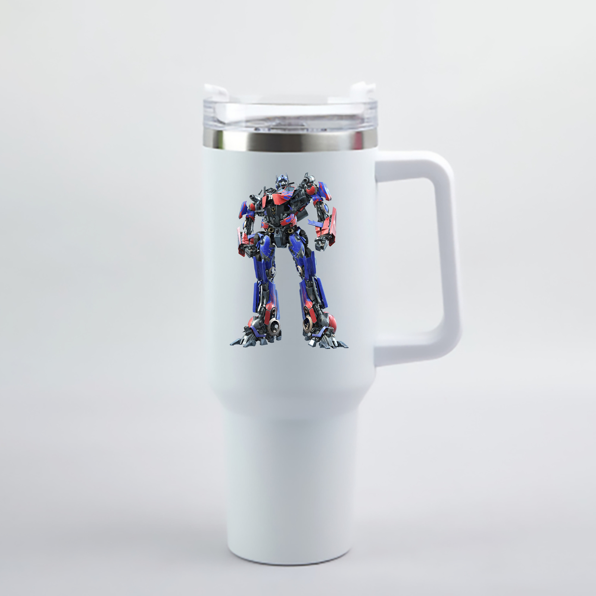 （画像用） Transformers トランスフォーマー 1200mL車用タンブラー - クリスタルステッカー（プラスチックストロー付き）