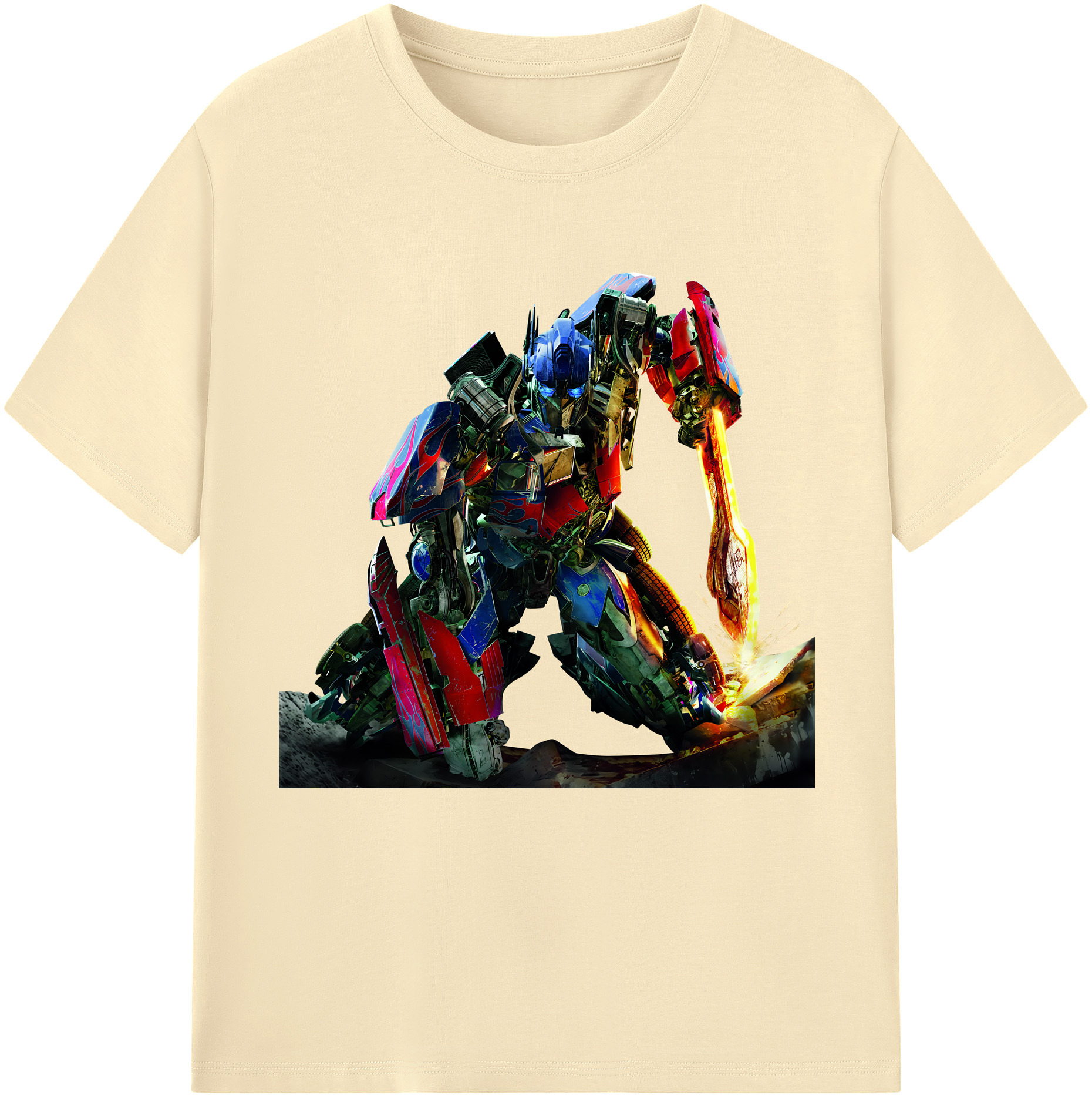 （画像用） Transformers トランスフォーマー 綿100％半袖Tシャツ（フロントプリント）