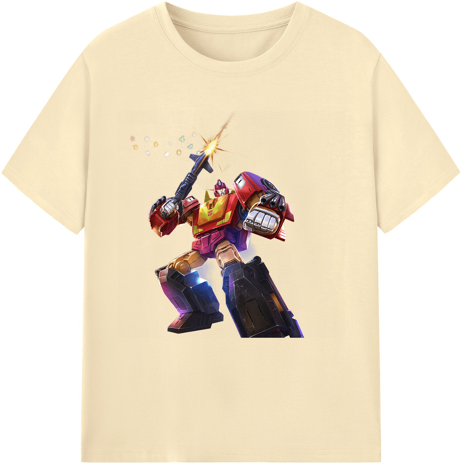 （画像用） Transformers トランスフォーマー 綿100％半袖Tシャツ（フロントプリント）
