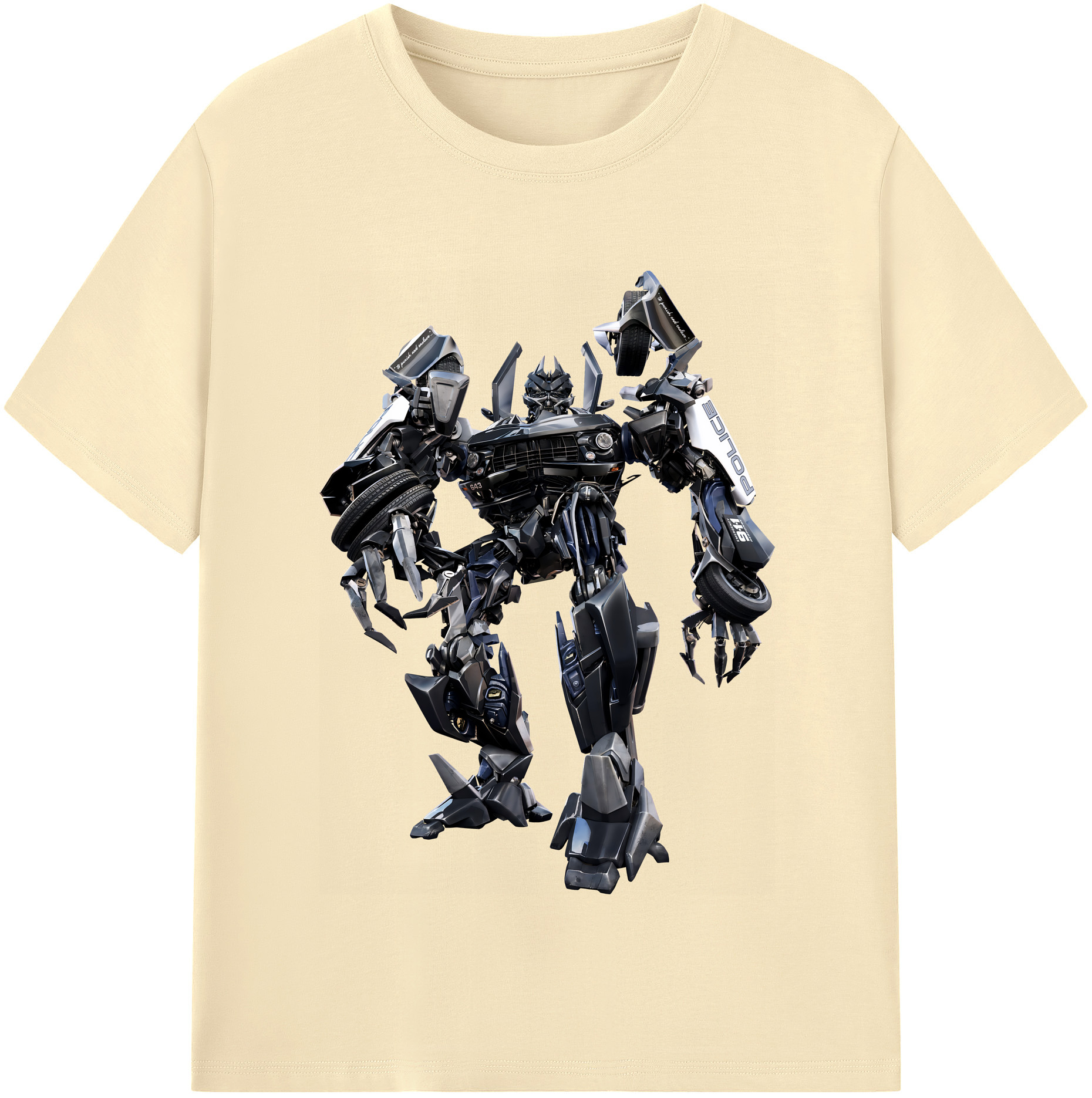（画像用） Transformers トランスフォーマー 綿100％半袖Tシャツ（フロントプリント）