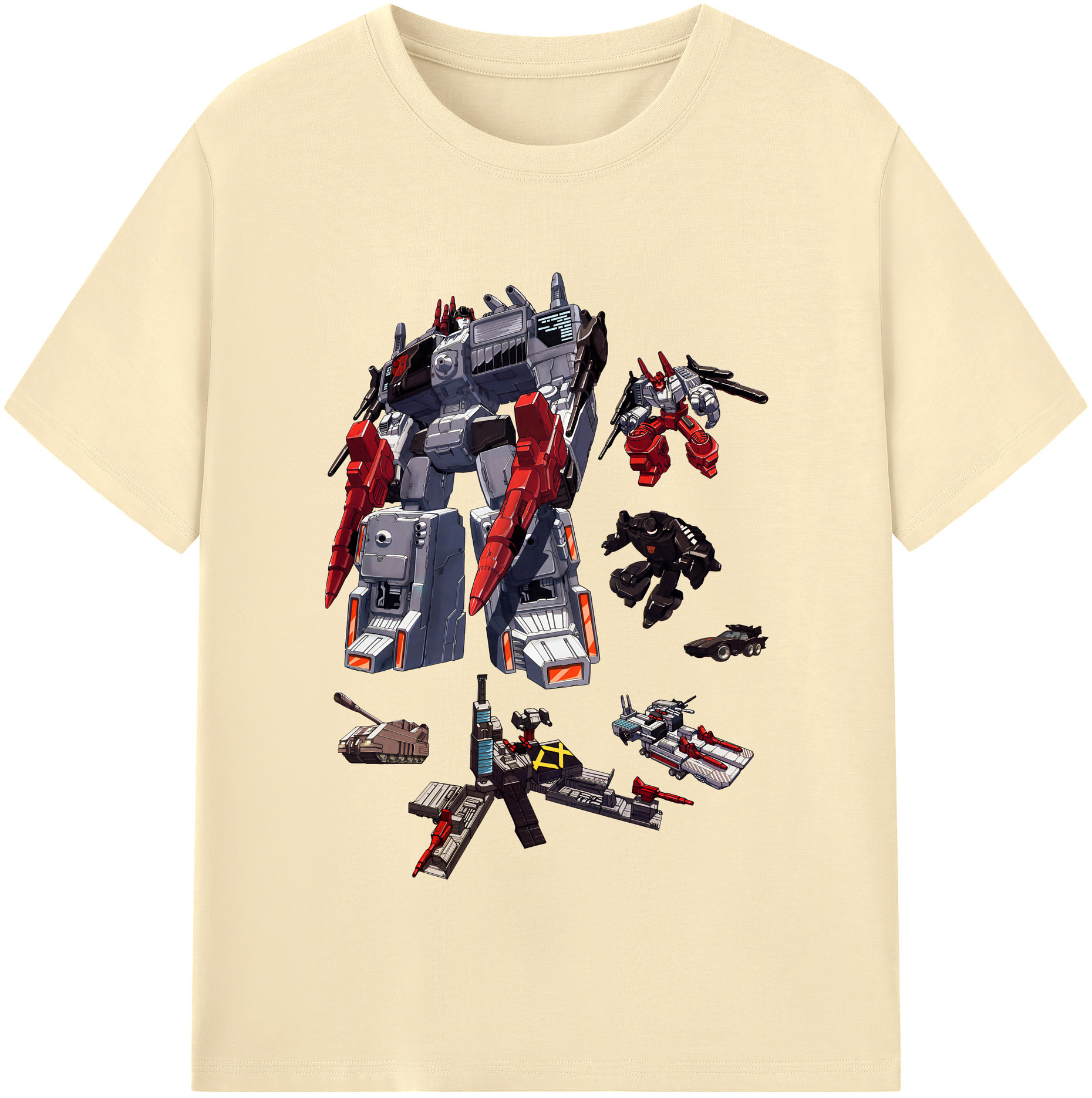 （画像用） Transformers トランスフォーマー 綿100％半袖Tシャツ（フロントプリント）