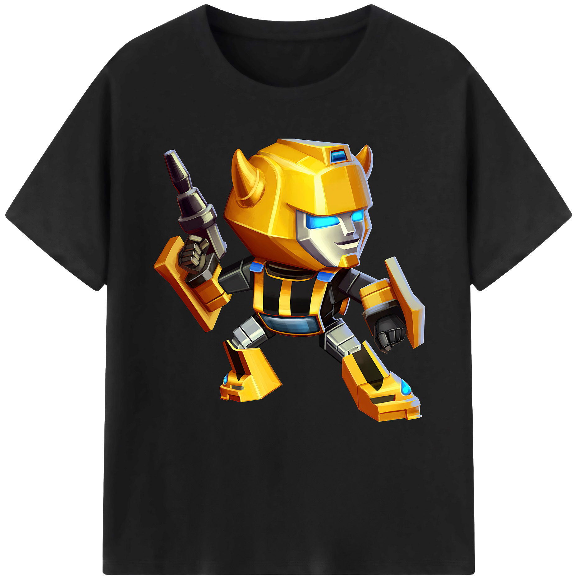 （画像用） Transformers トランスフォーマー 綿100％半袖Tシャツ（フロントプリント）