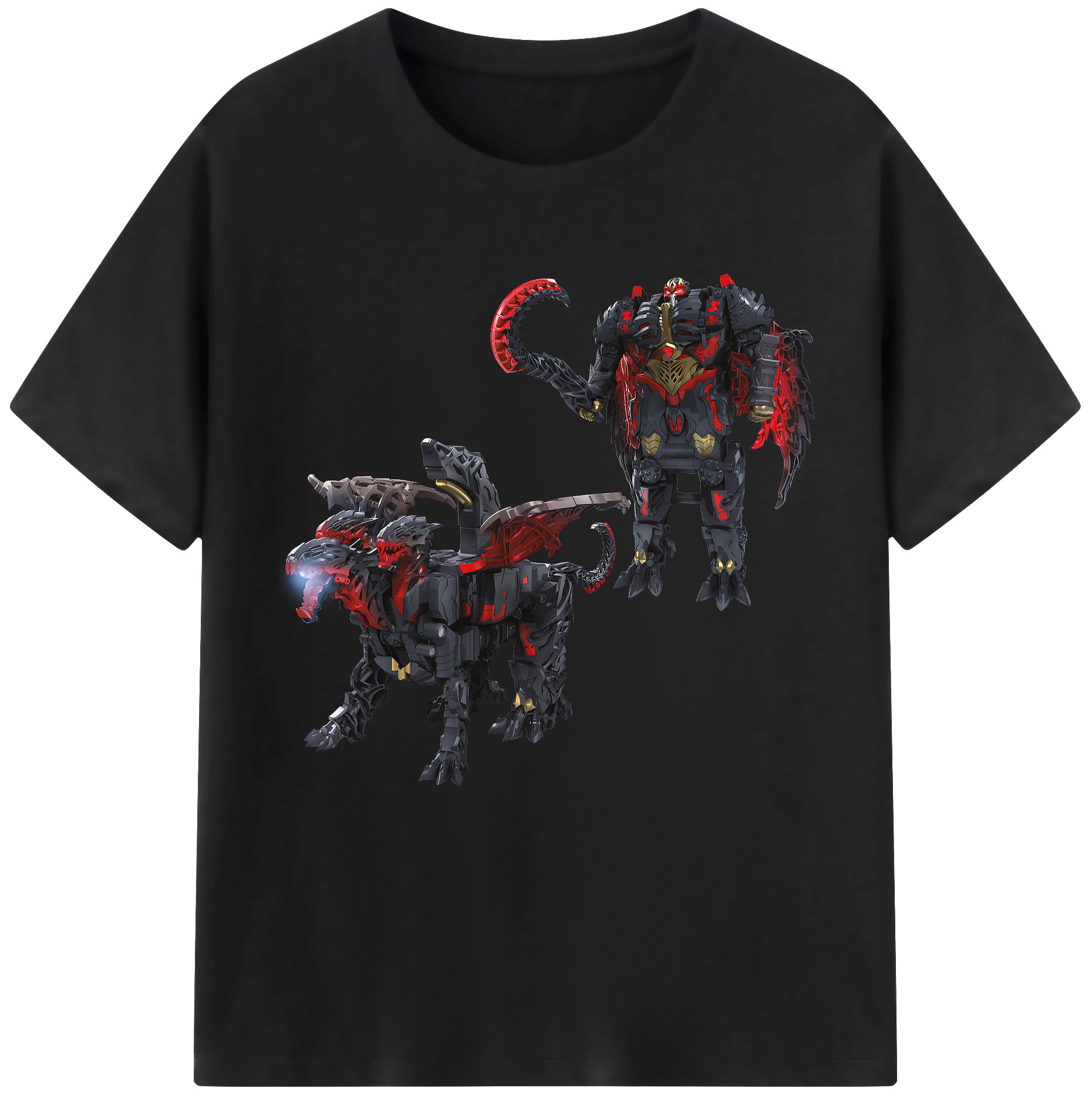 （画像用） Transformers トランスフォーマー 綿100％半袖Tシャツ（フロントプリント）