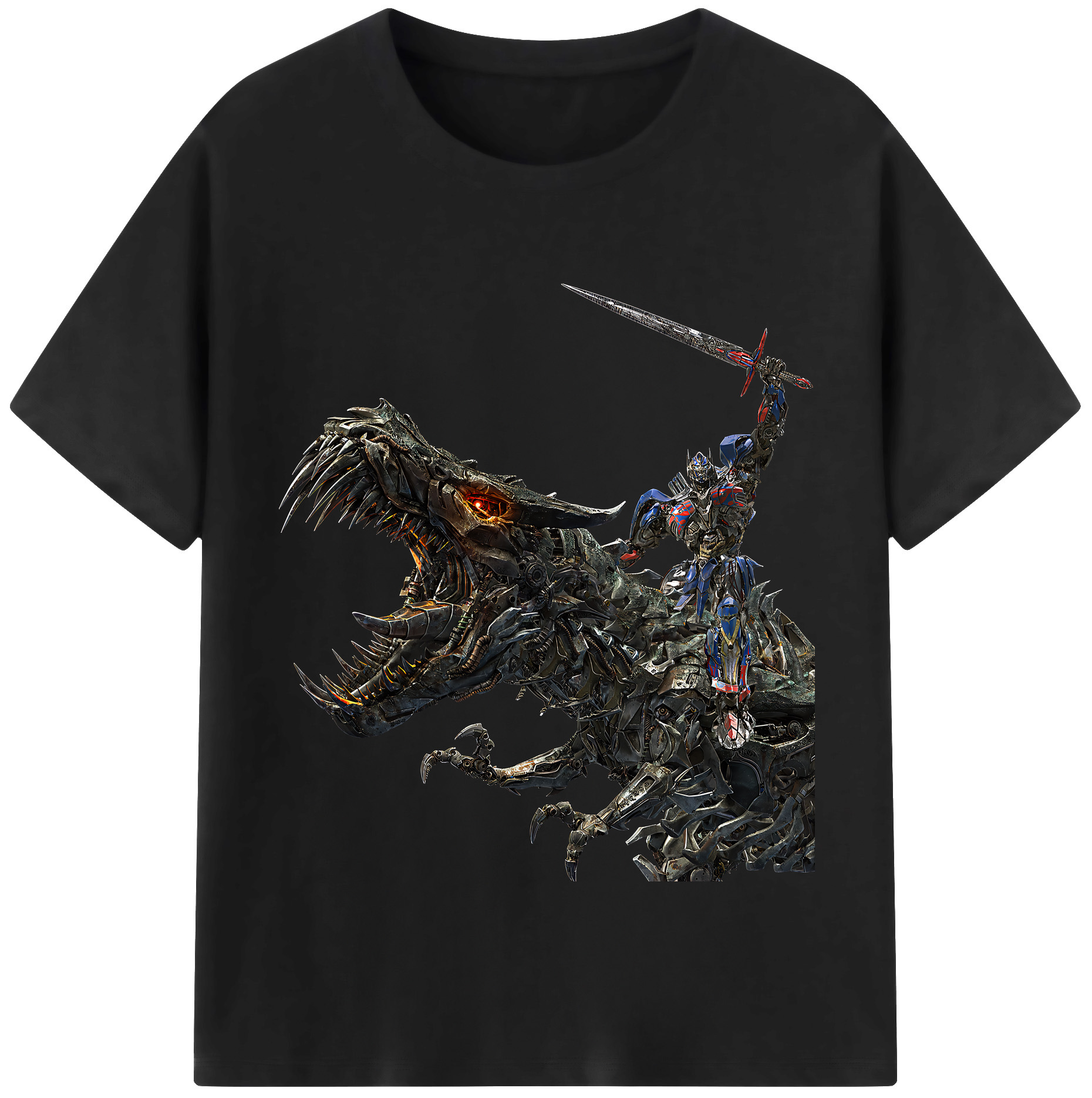 （画像用） Transformers トランスフォーマー 綿100％半袖Tシャツ（フロントプリント）