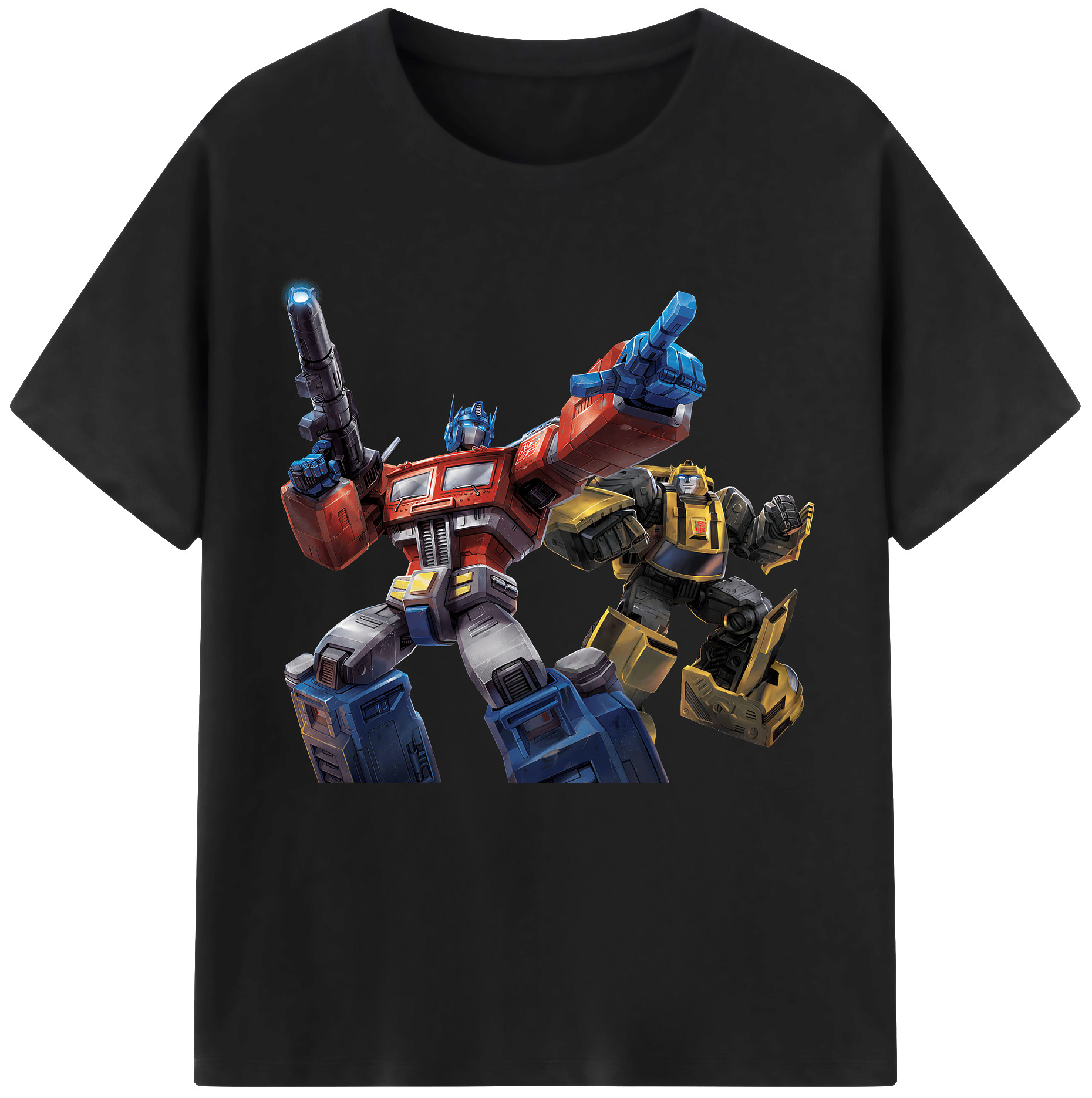 （画像用） Transformers トランスフォーマー 綿100％半袖Tシャツ（フロントプリント）