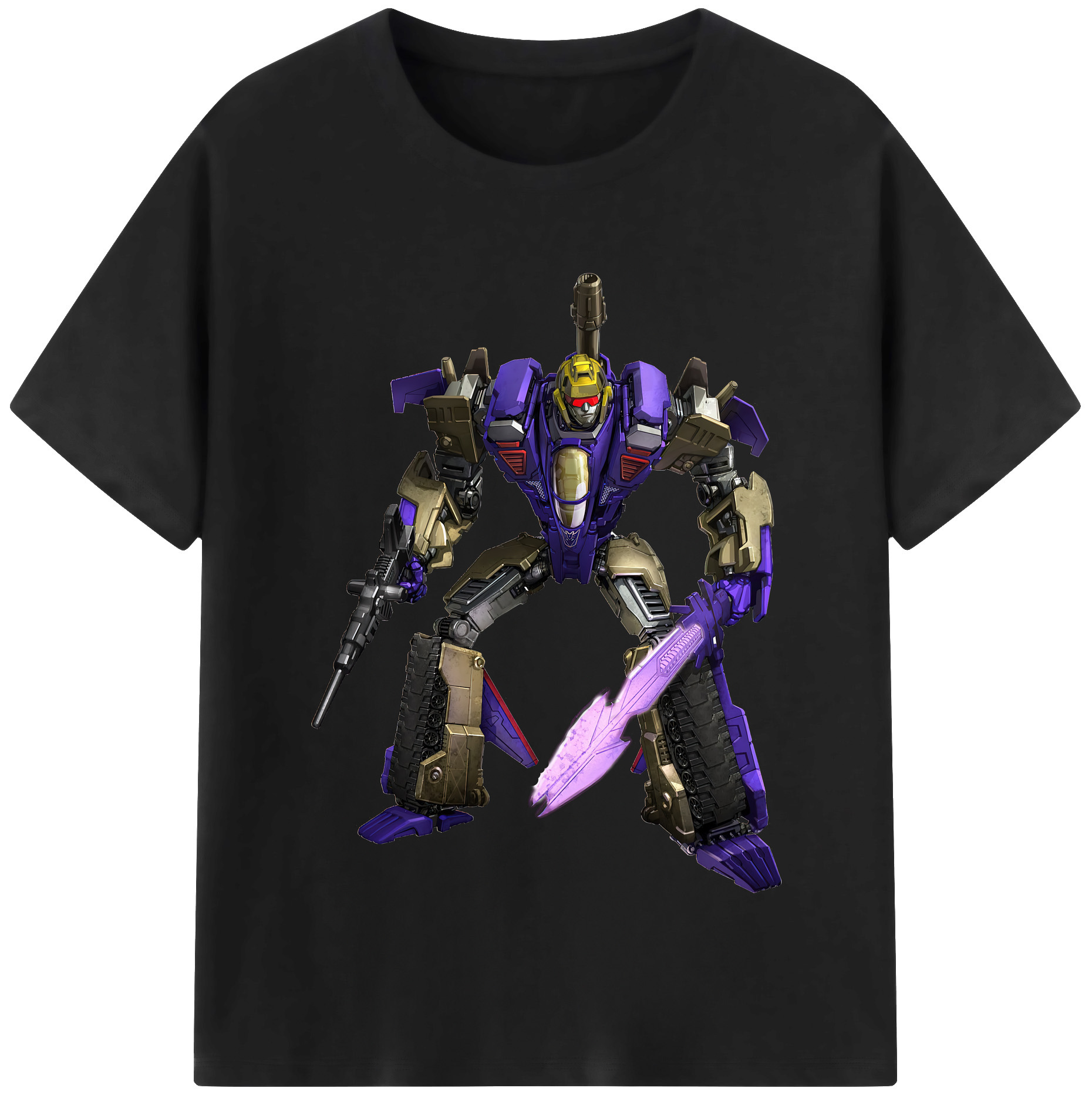 （画像用） Transformers トランスフォーマー 綿100％半袖Tシャツ（フロントプリント）