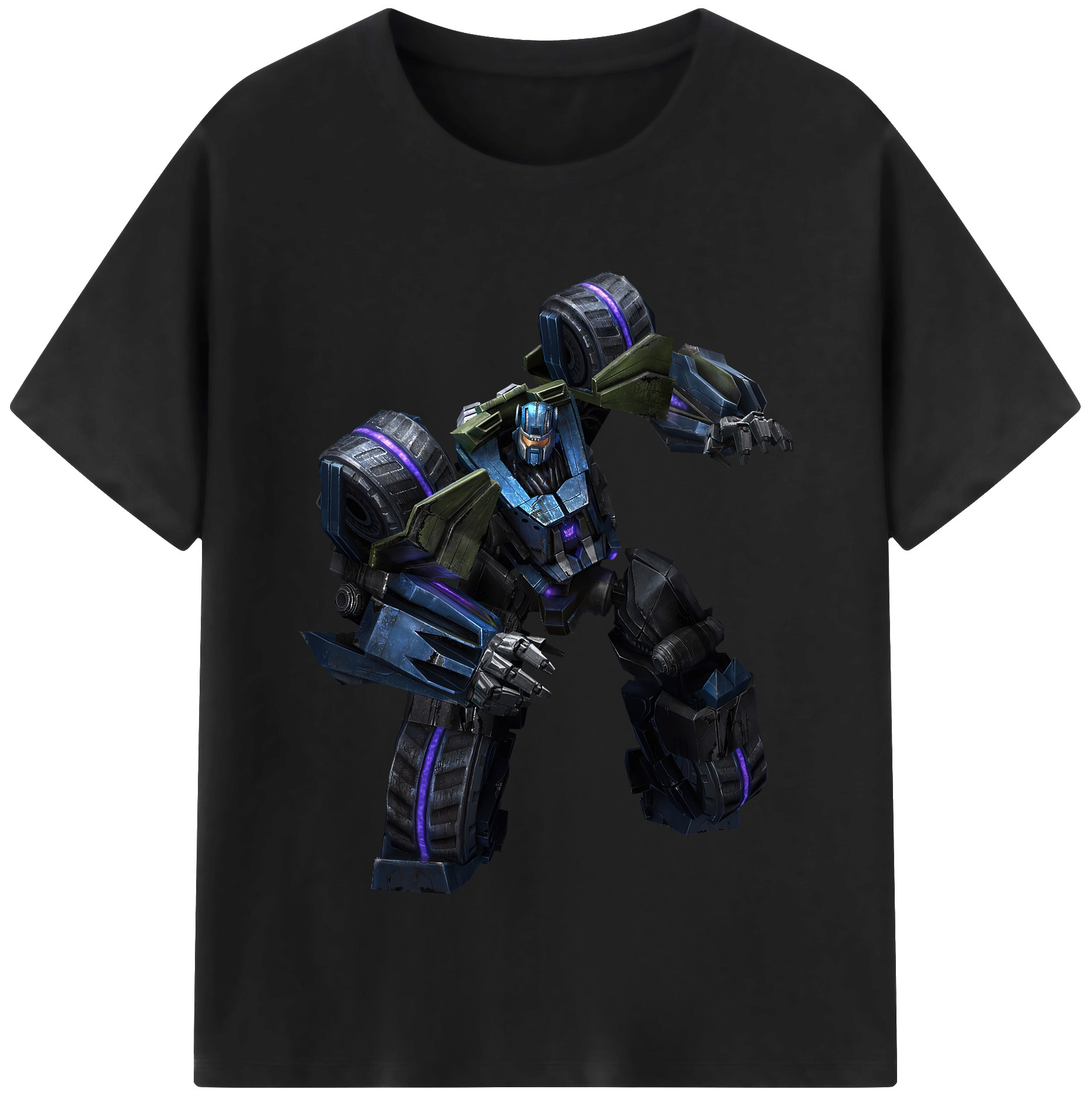 （画像用） Transformers トランスフォーマー 綿100％半袖Tシャツ（フロントプリント）