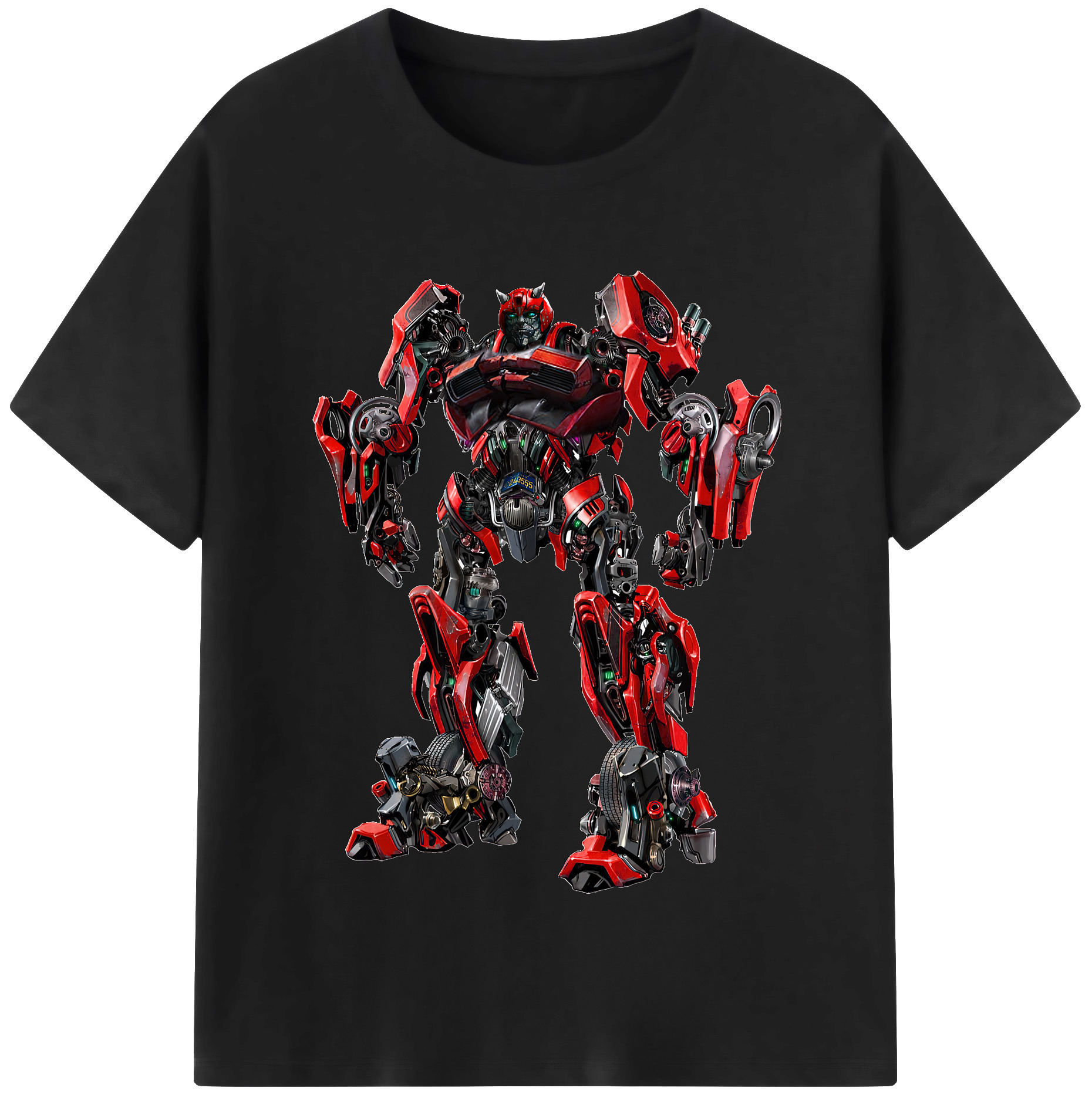 （画像用） Transformers トランスフォーマー 綿100％半袖Tシャツ（フロントプリント）