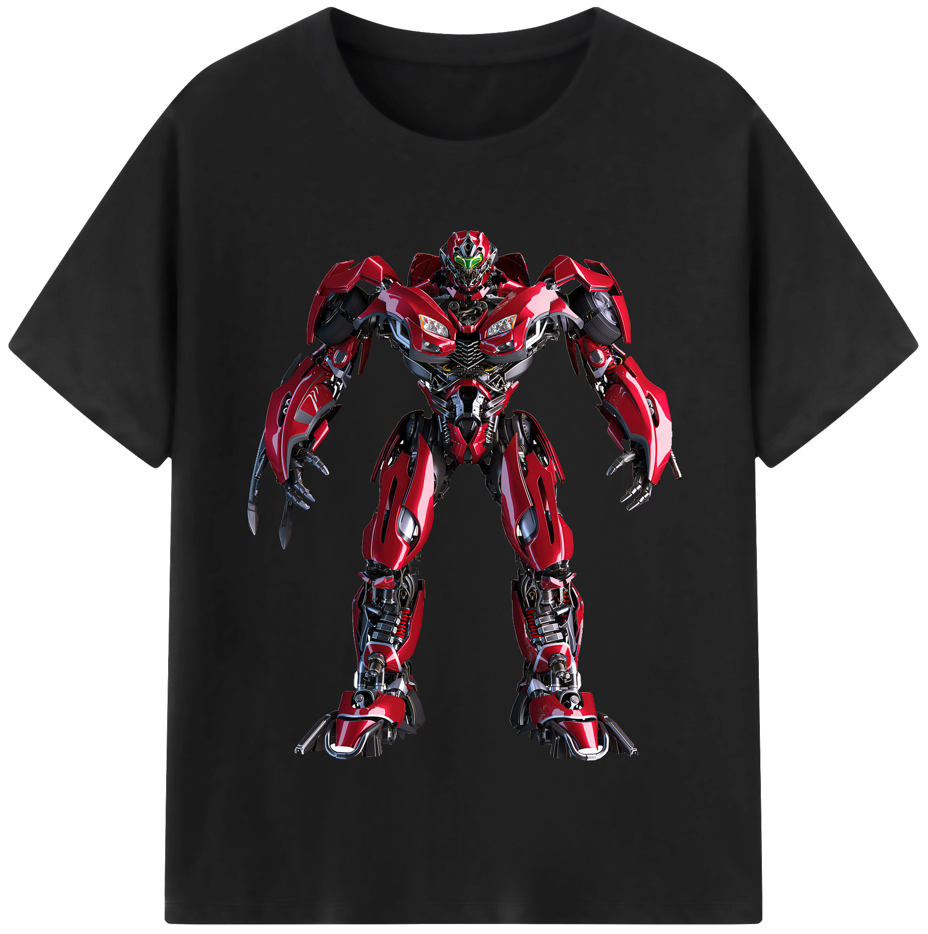 （画像用） Transformers トランスフォーマー 綿100％半袖Tシャツ（フロントプリント）