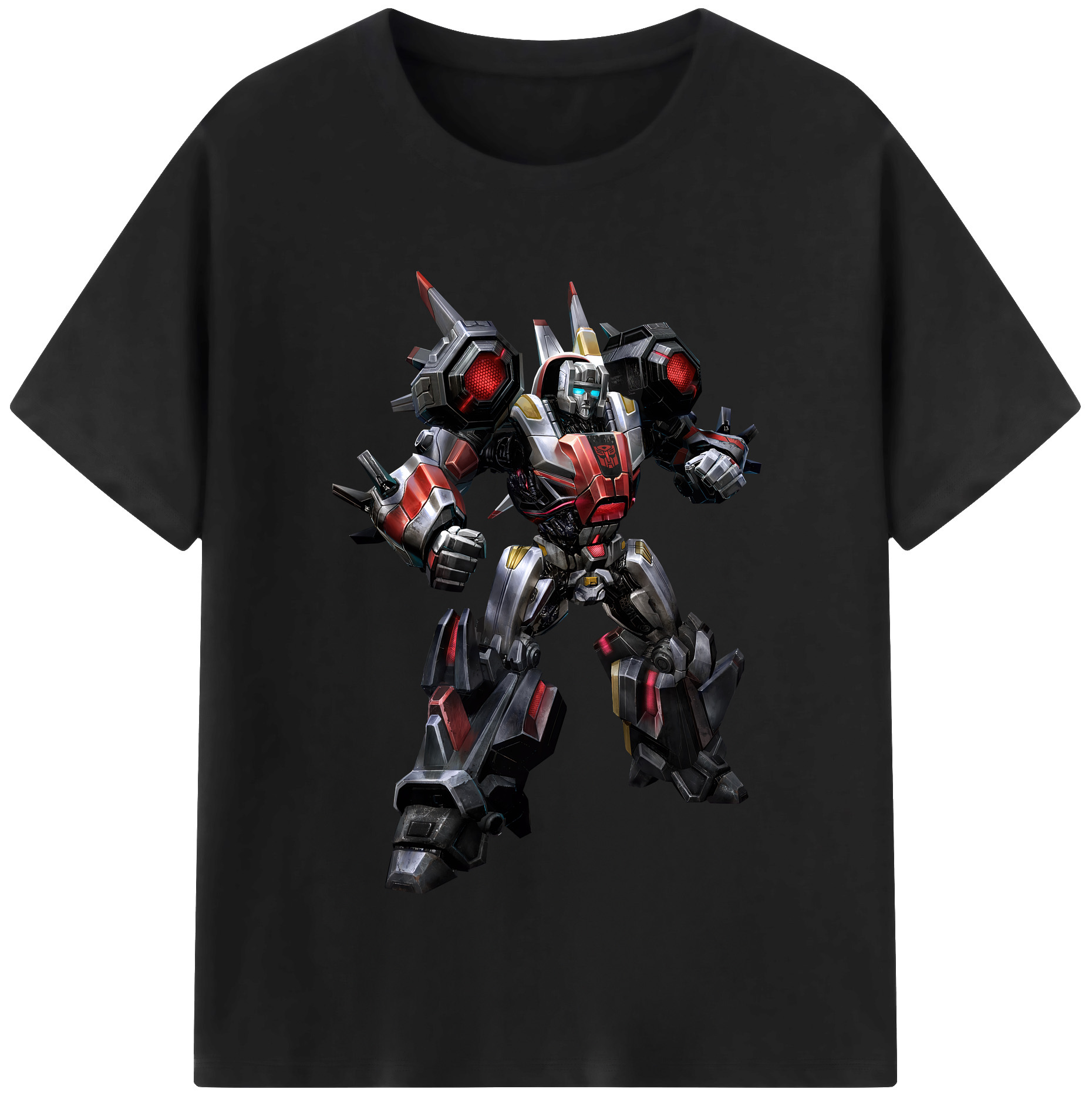 （画像用） Transformers トランスフォーマー 綿100％半袖Tシャツ（フロントプリント）