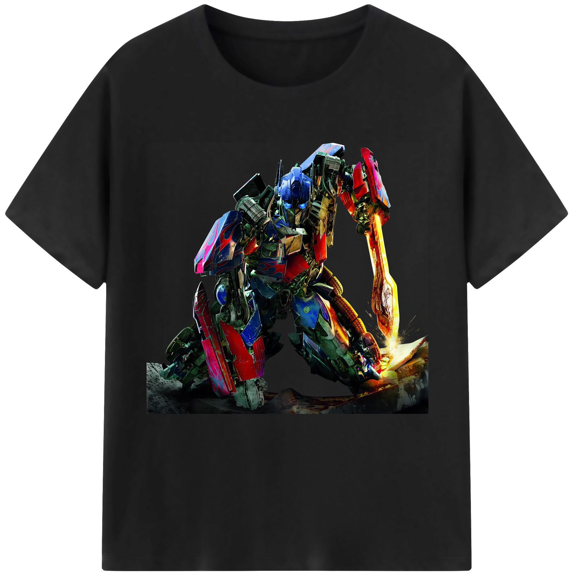 （画像用） Transformers トランスフォーマー 綿100％半袖Tシャツ（フロントプリント）