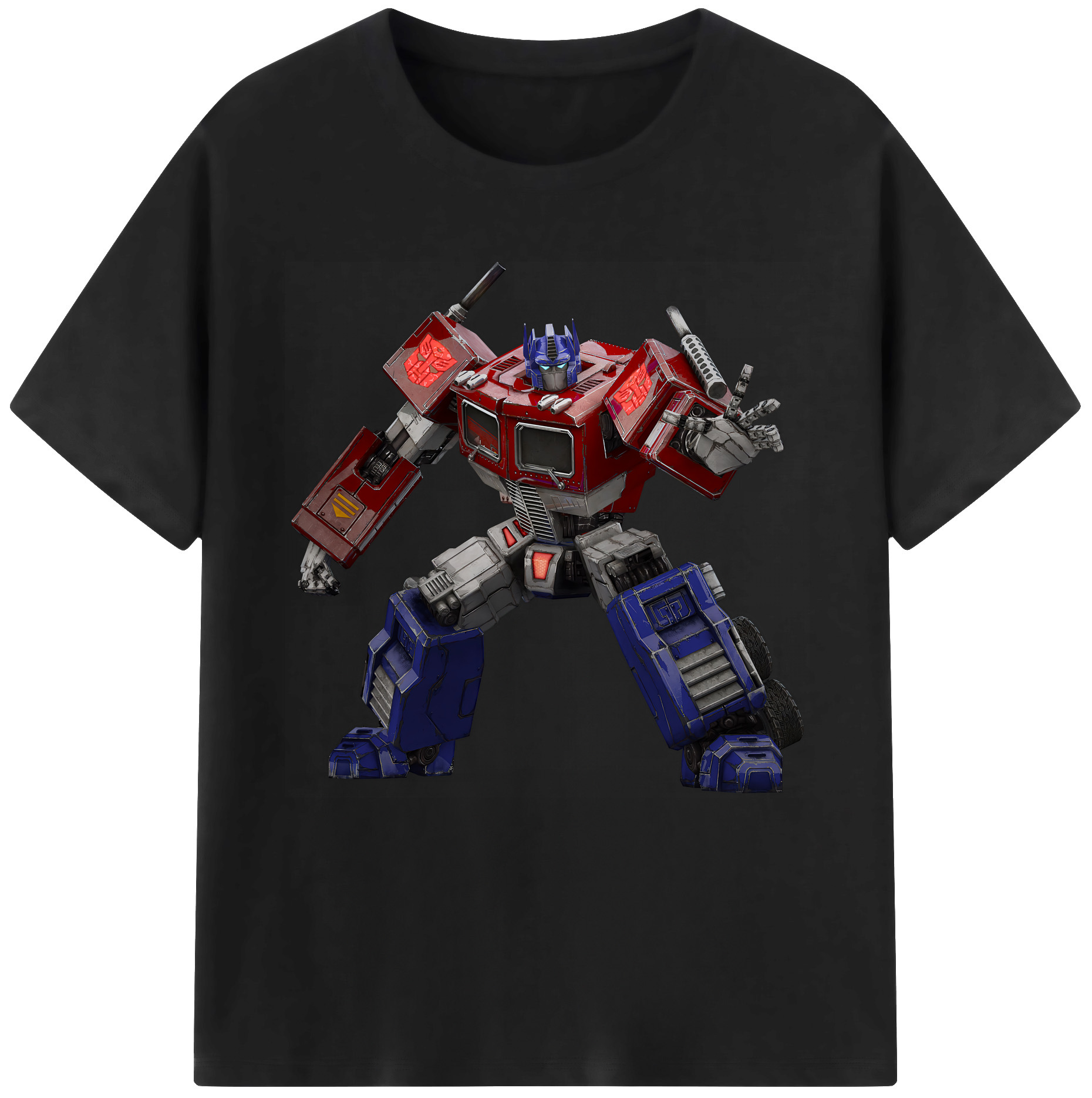 （画像用） Transformers トランスフォーマー 綿100％半袖Tシャツ（フロントプリント）